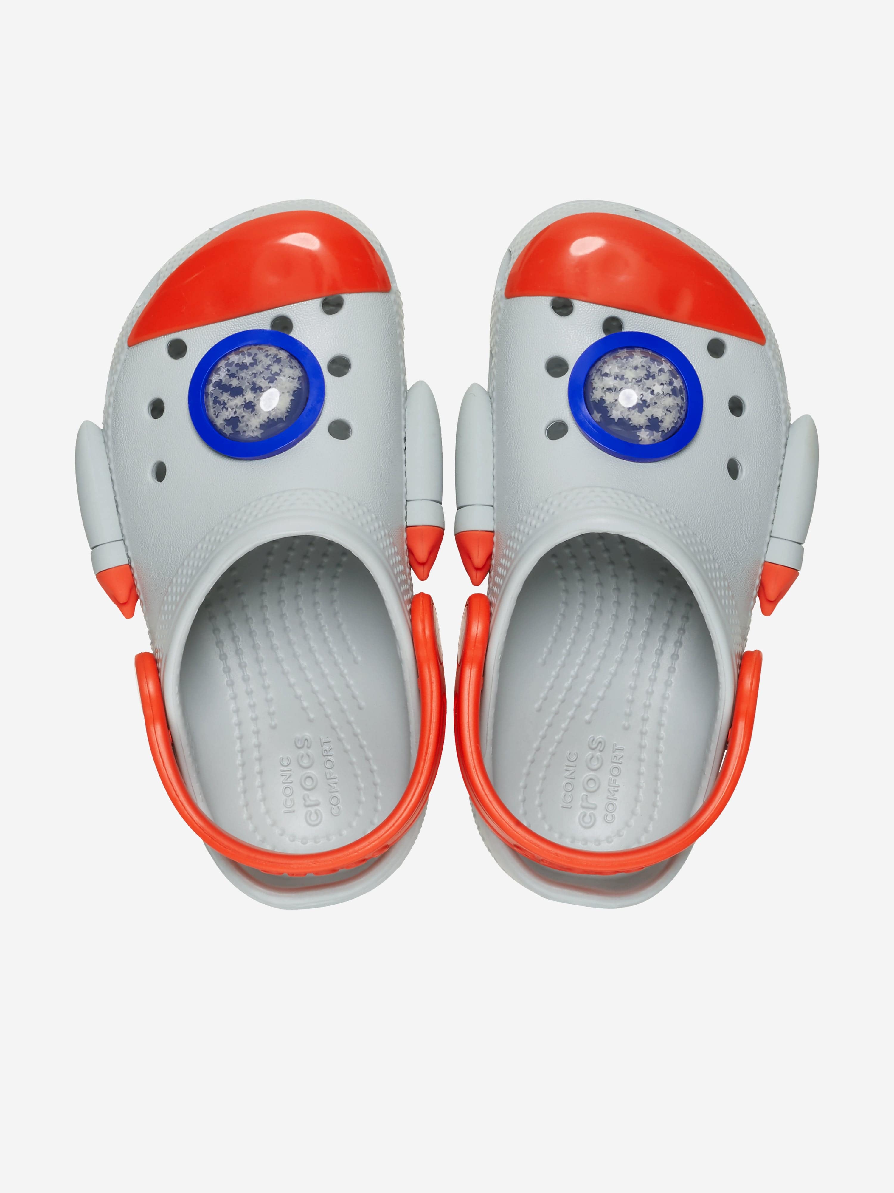Boys Classic Rocket Ship Clog in Grey