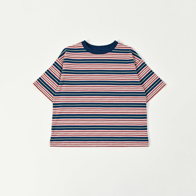 Boys & Girls Red Stripes Cotton T-Shirt