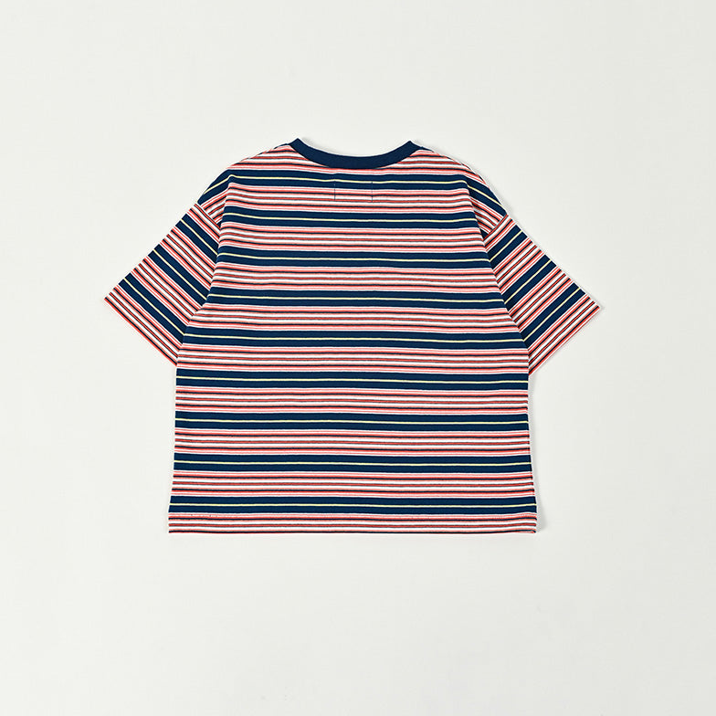 Boys & Girls Red Stripes Cotton T-Shirt