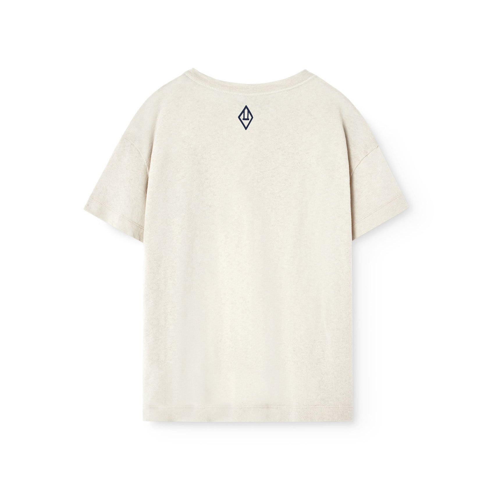 Boys & Girls Beige Logo Cotton T-Shirt