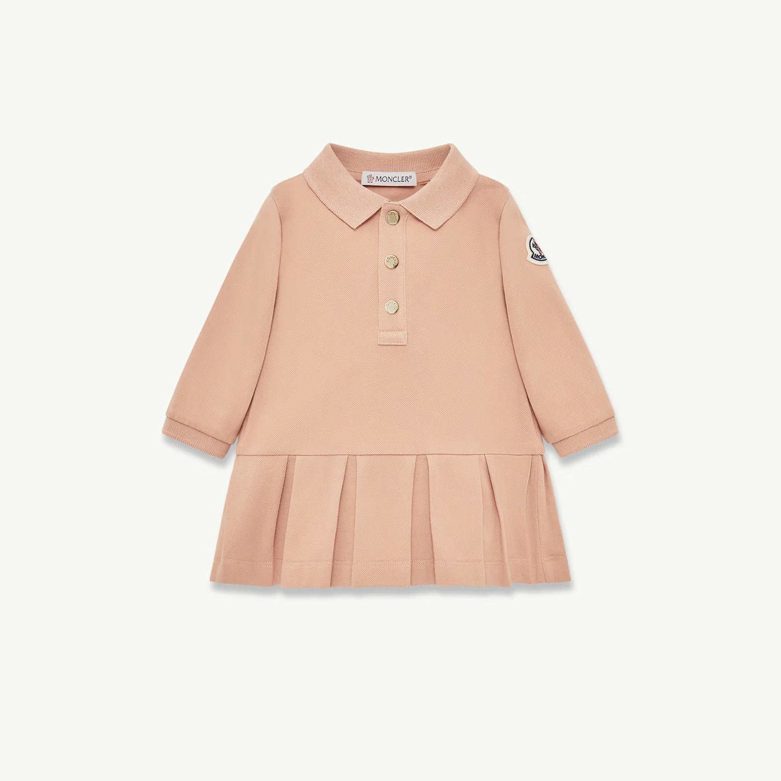 Baby Girls Pink Cotton Polo Dress