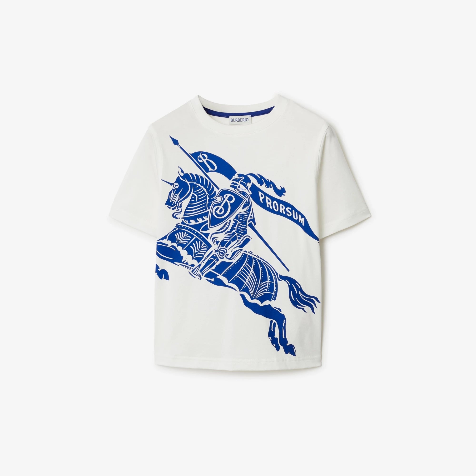 Boys & Girls White Printed Cotton T-Shirt