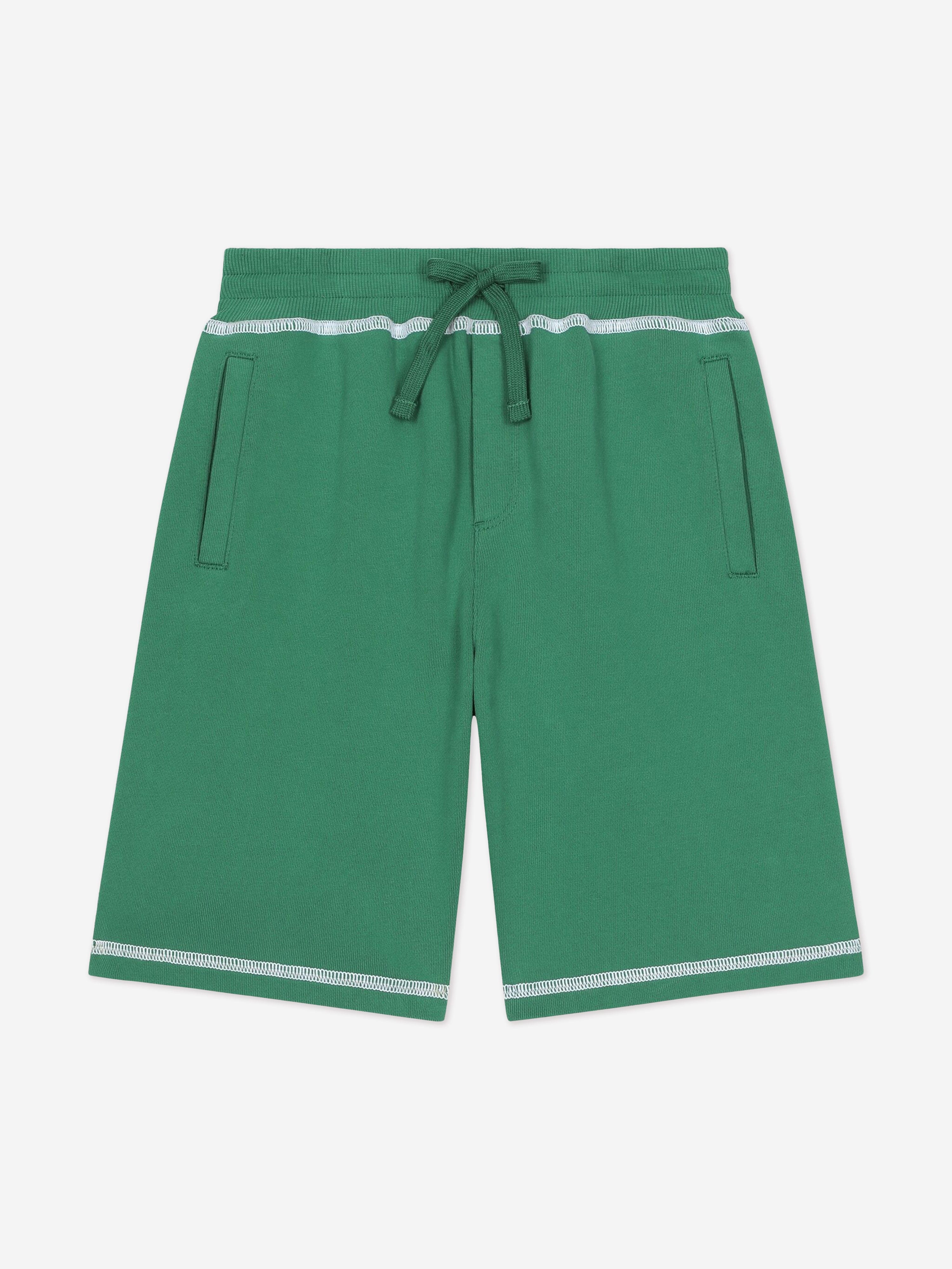 Dolce & Gabbana Boys Logo Bermuda Shorts in Green
