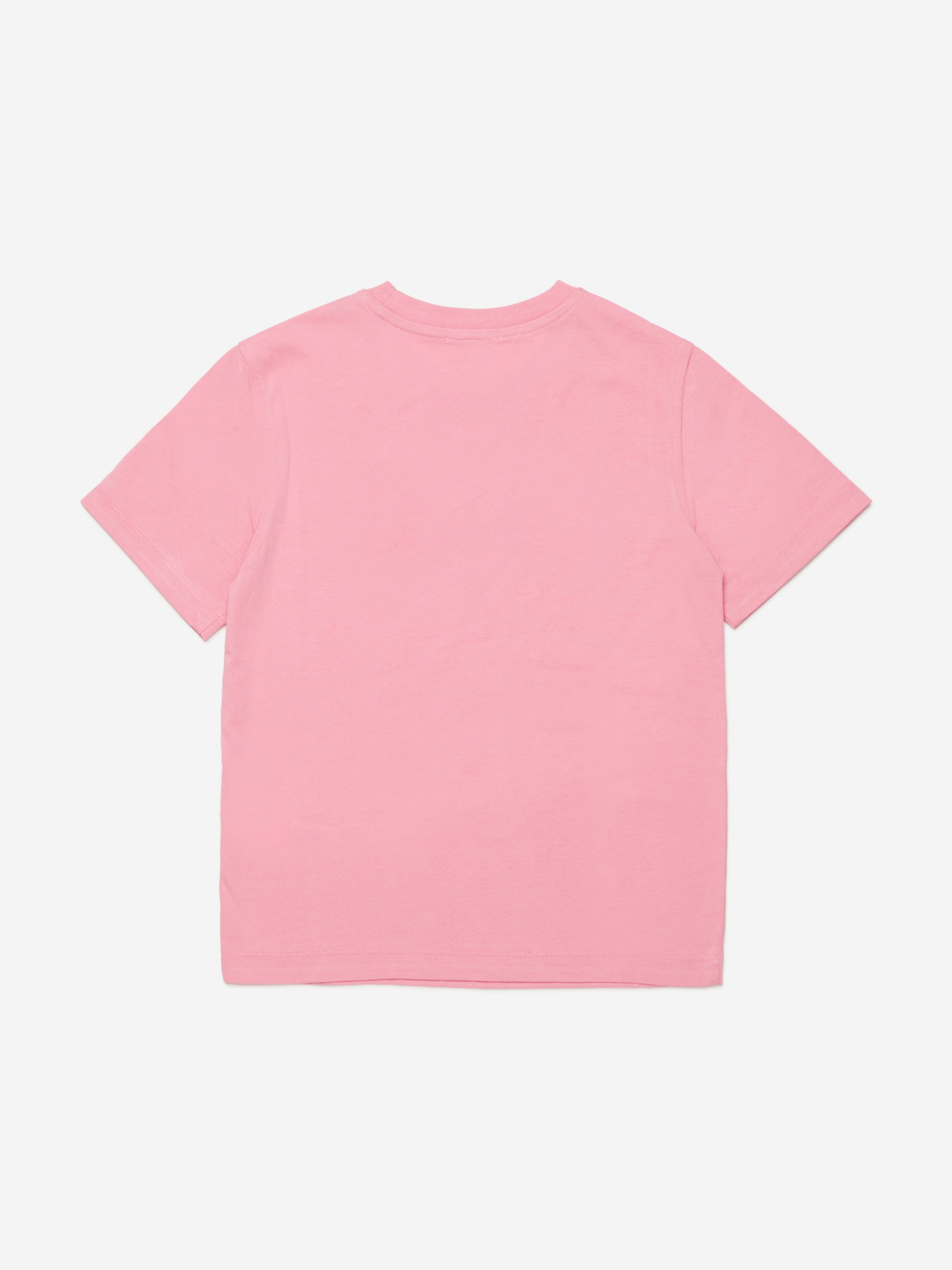 Diesel Girls Heart Logo T-Shirt in Pink
