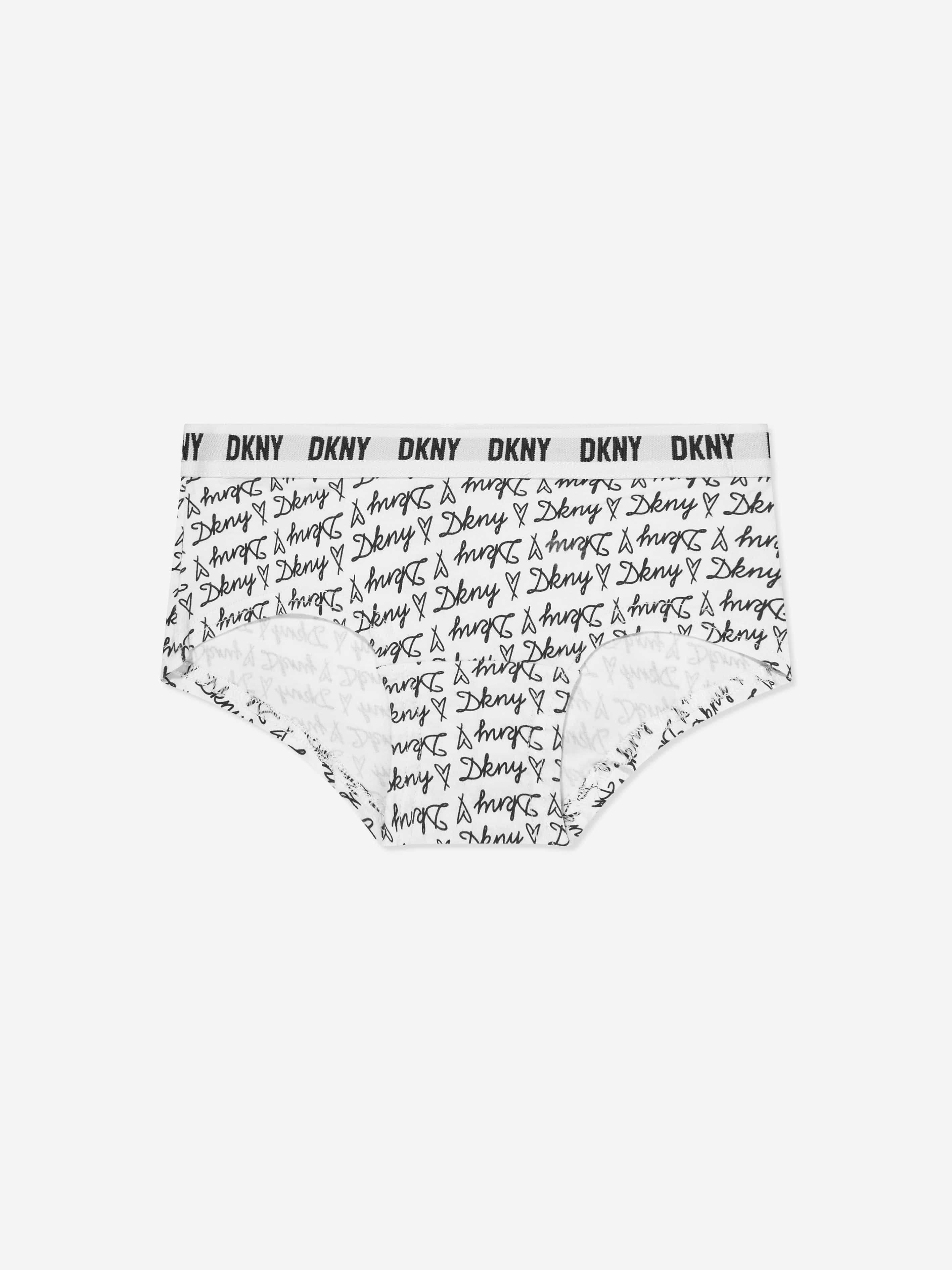 DKNY Girls 3 Pack Hipster Knickers Set in Black