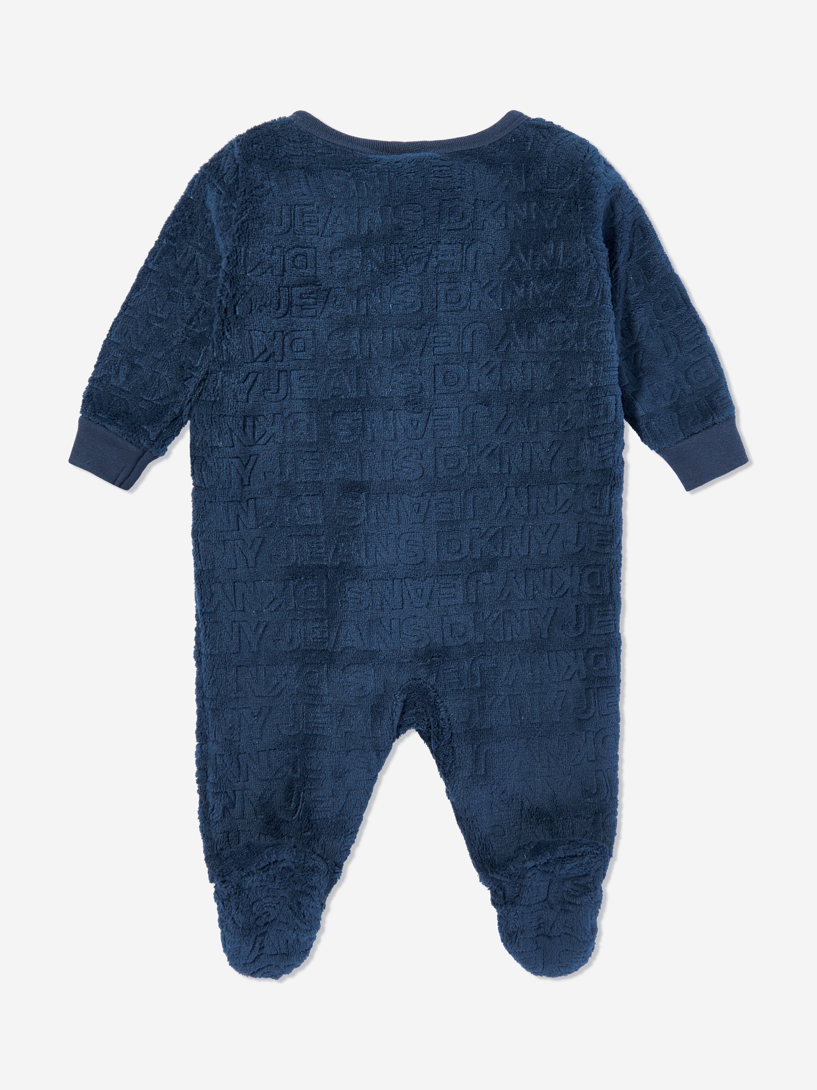 DKNY Baby Boys Fleece Babygrow in Navy