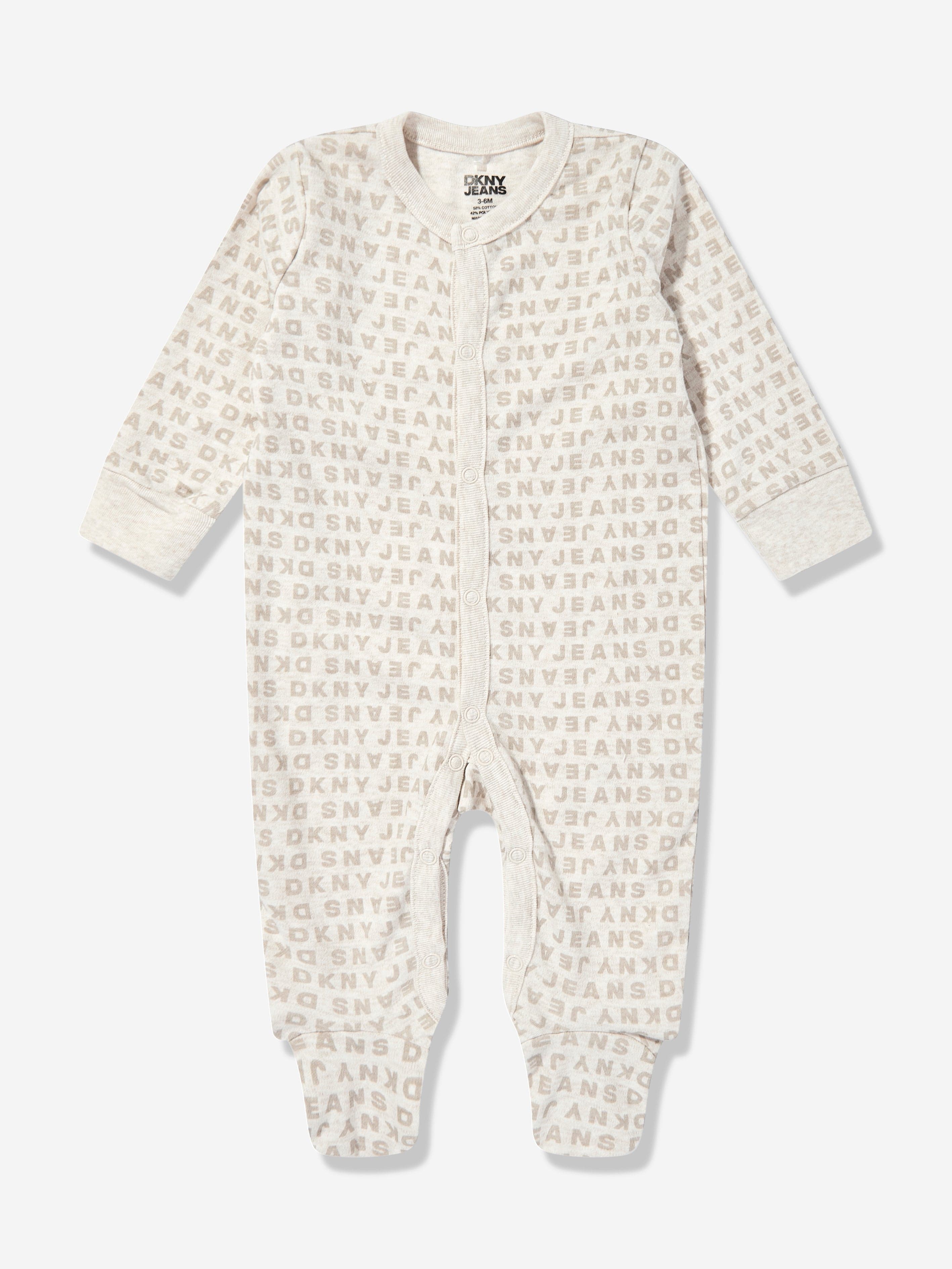 DKNY Baby Babygrow and Hat Set in Beige