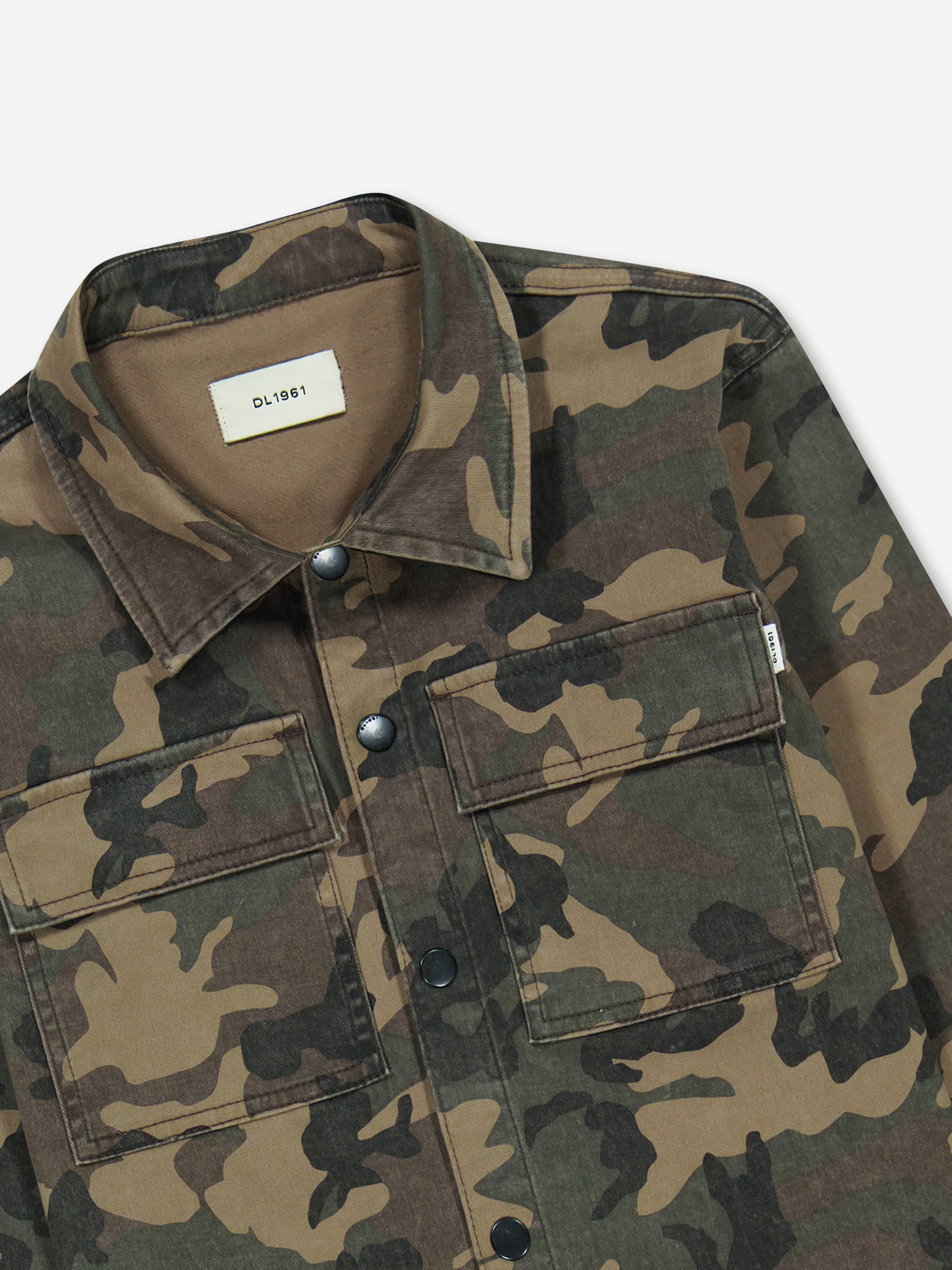Kids Ash Camouflage Shirt in Brown