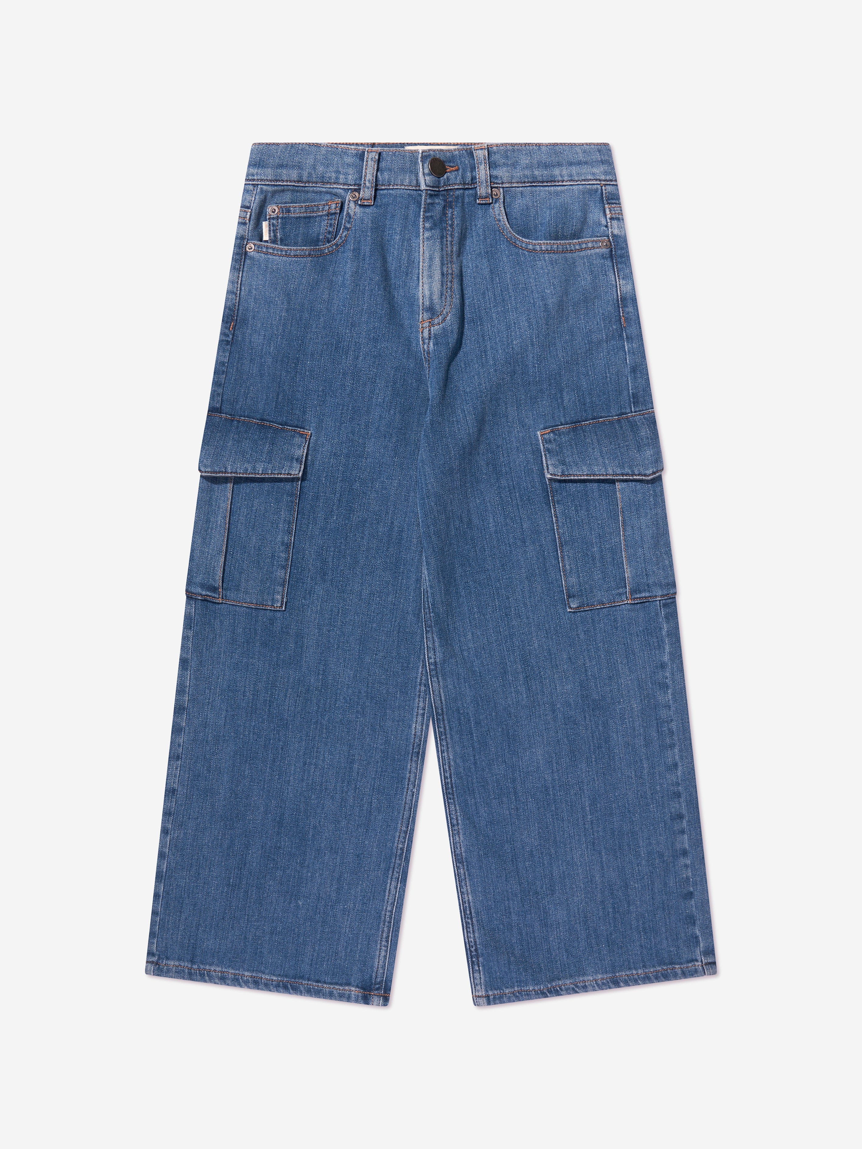 DL1961 Kids Zeke Wide Leg Jeans in Blue