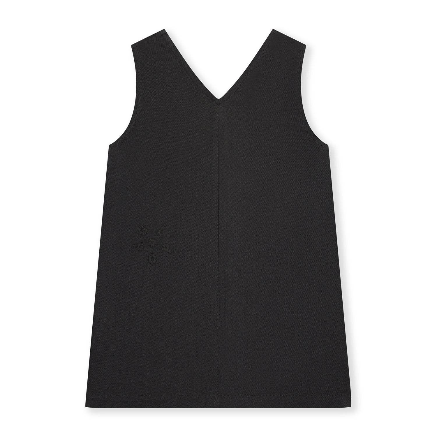 Girls Black Cotton Dress