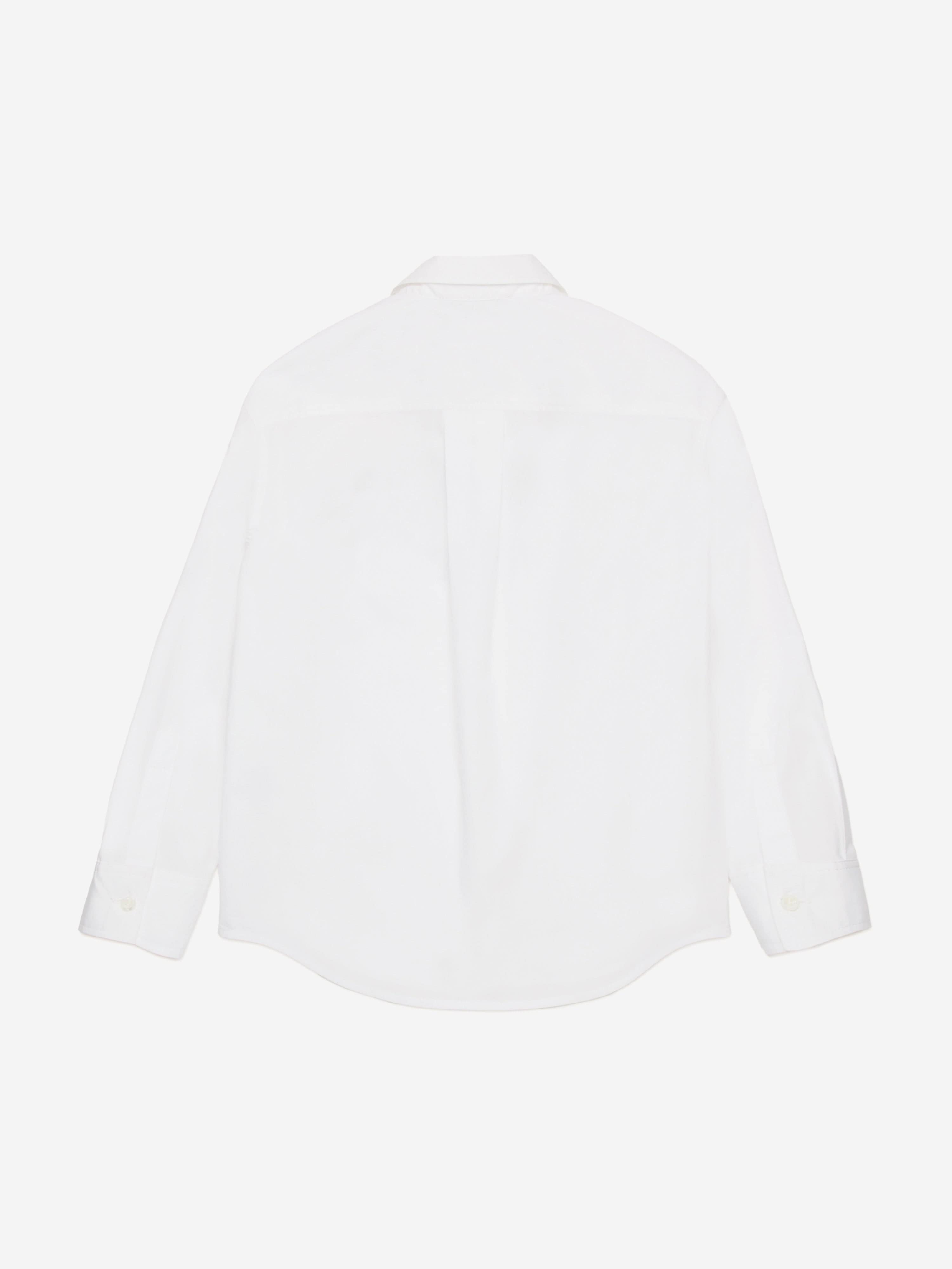 Boys Milano Logo Shirt in White