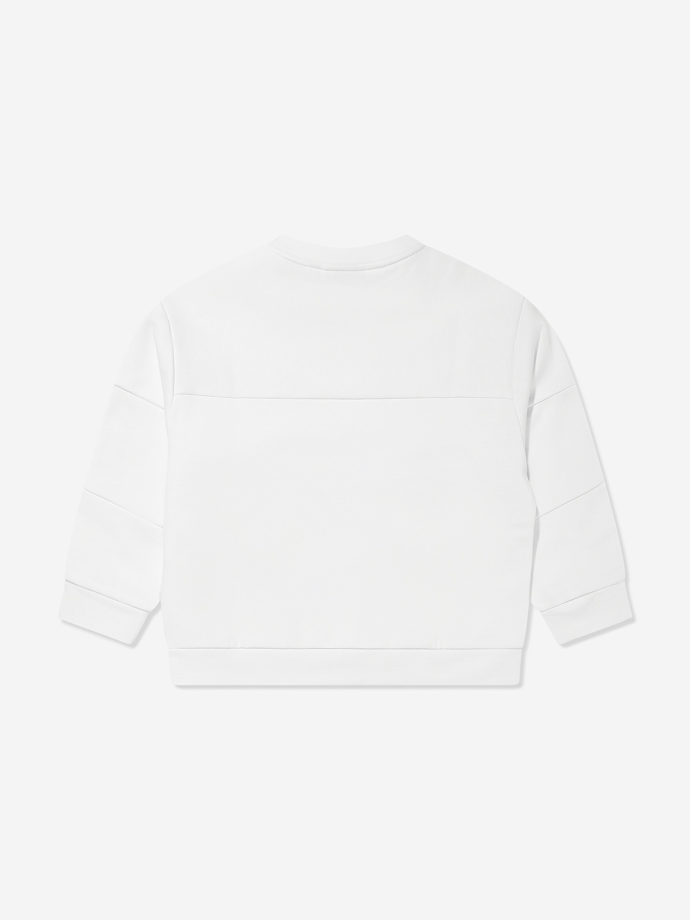 Boys Logo Sweatshirt in White