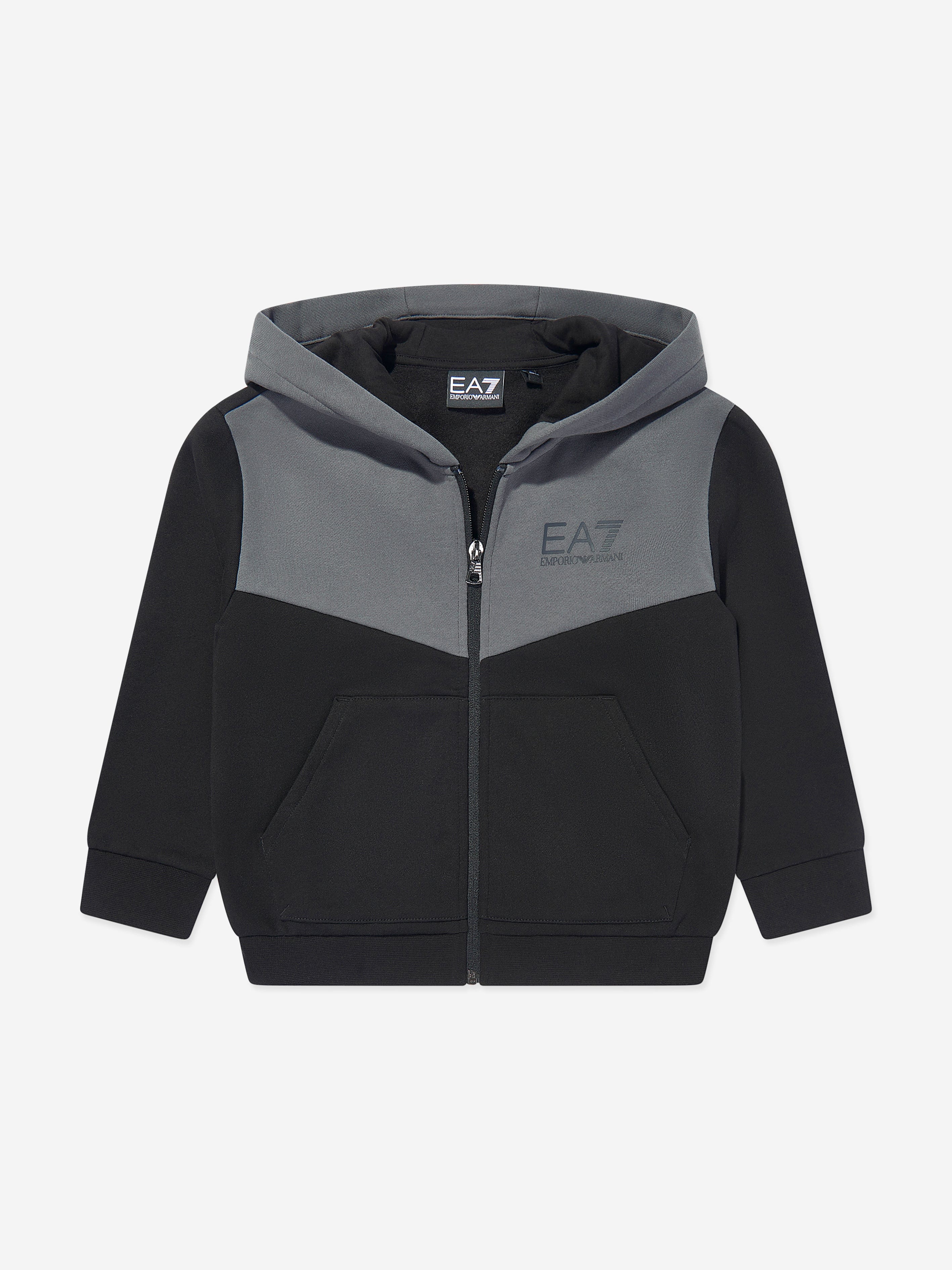 Boys Colourblock Tracksuit in Black