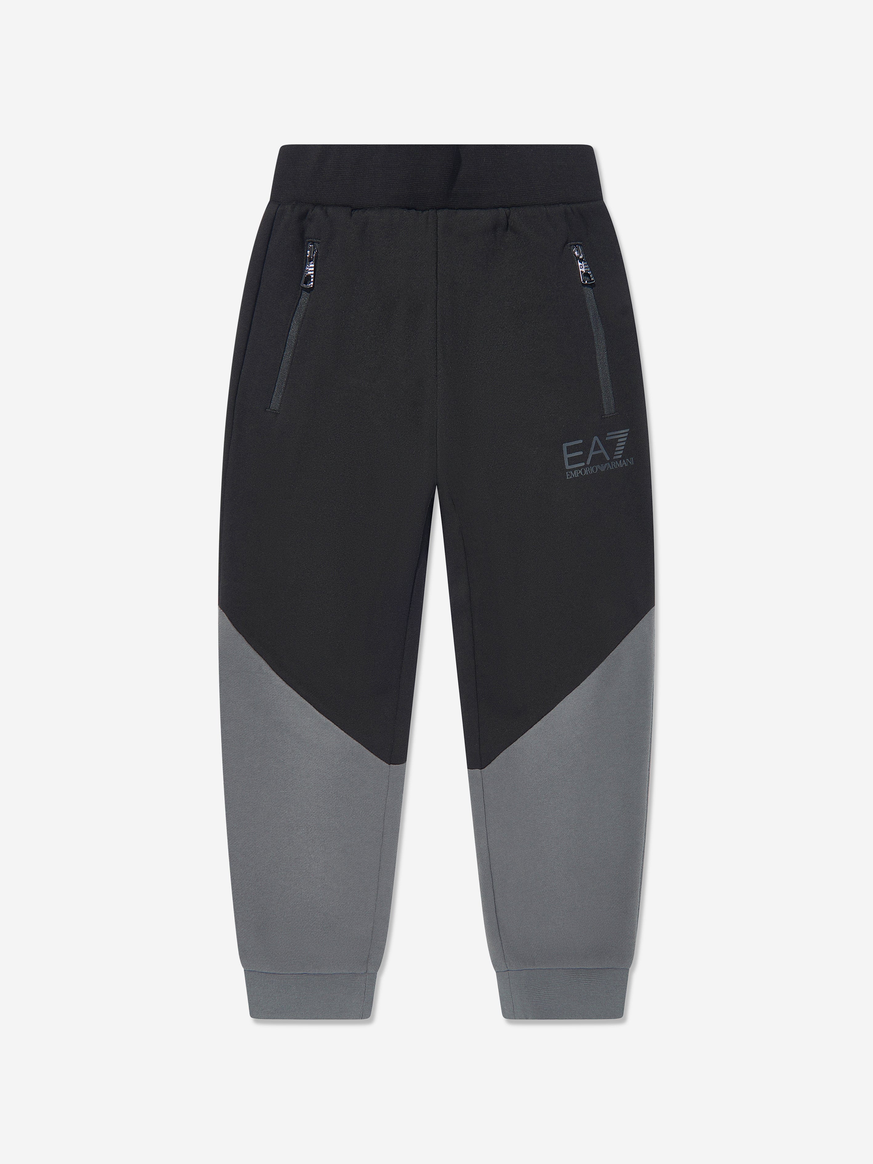 Boys Colourblock Tracksuit in Black