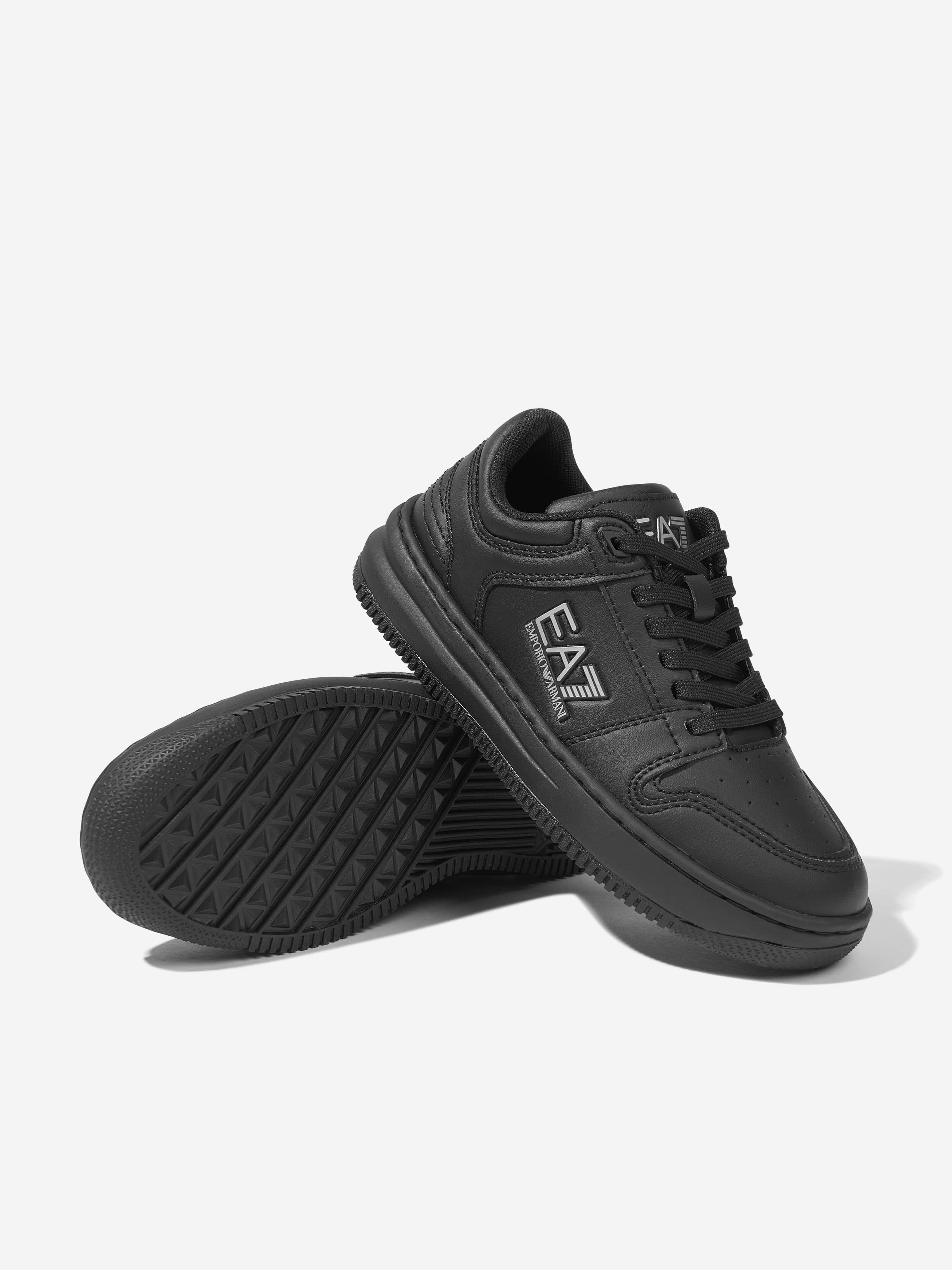 Kids Logo Trainers in Black