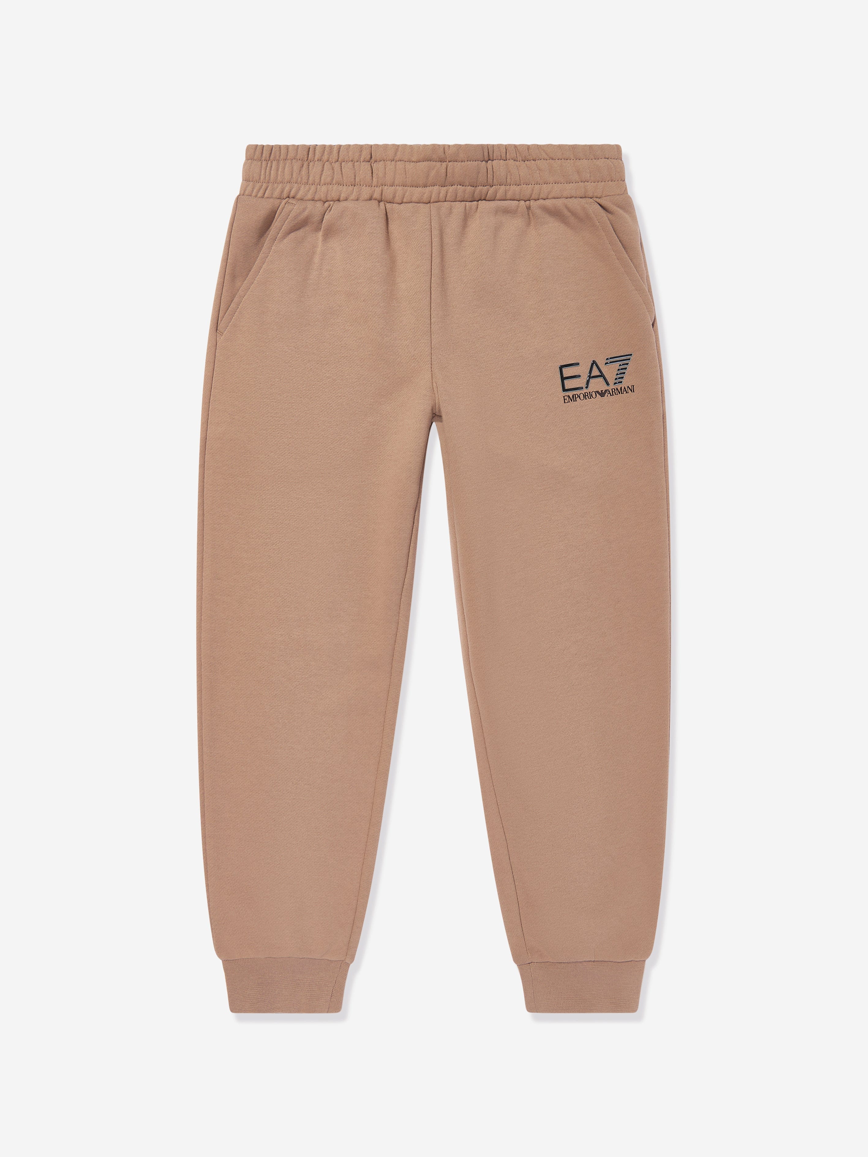 Boys Logo Tracksuit in Beige