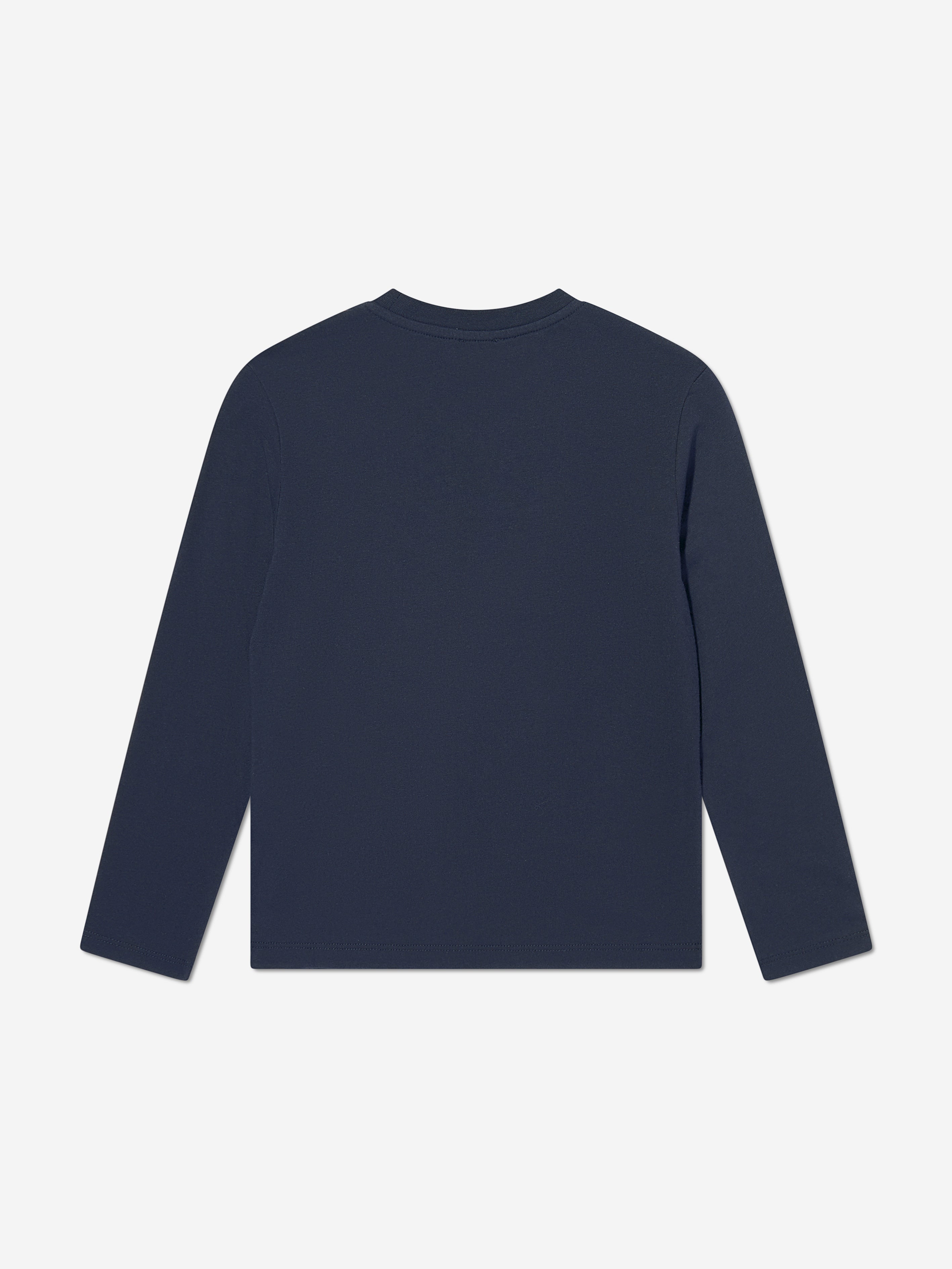 Eleventy Boys Long Sleeve T-Shirt in Navy