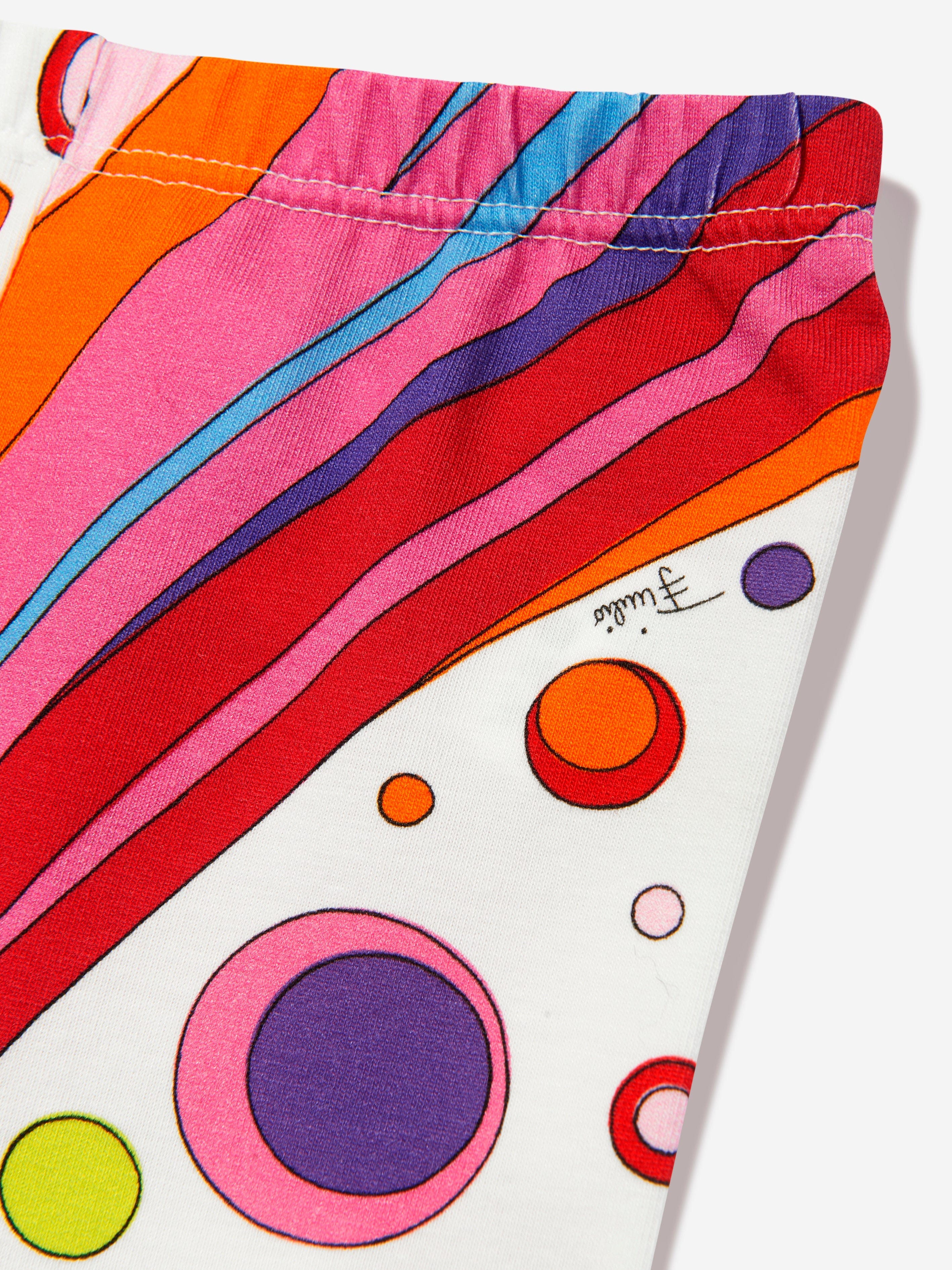 Legging fille Fontane imprimé rouge