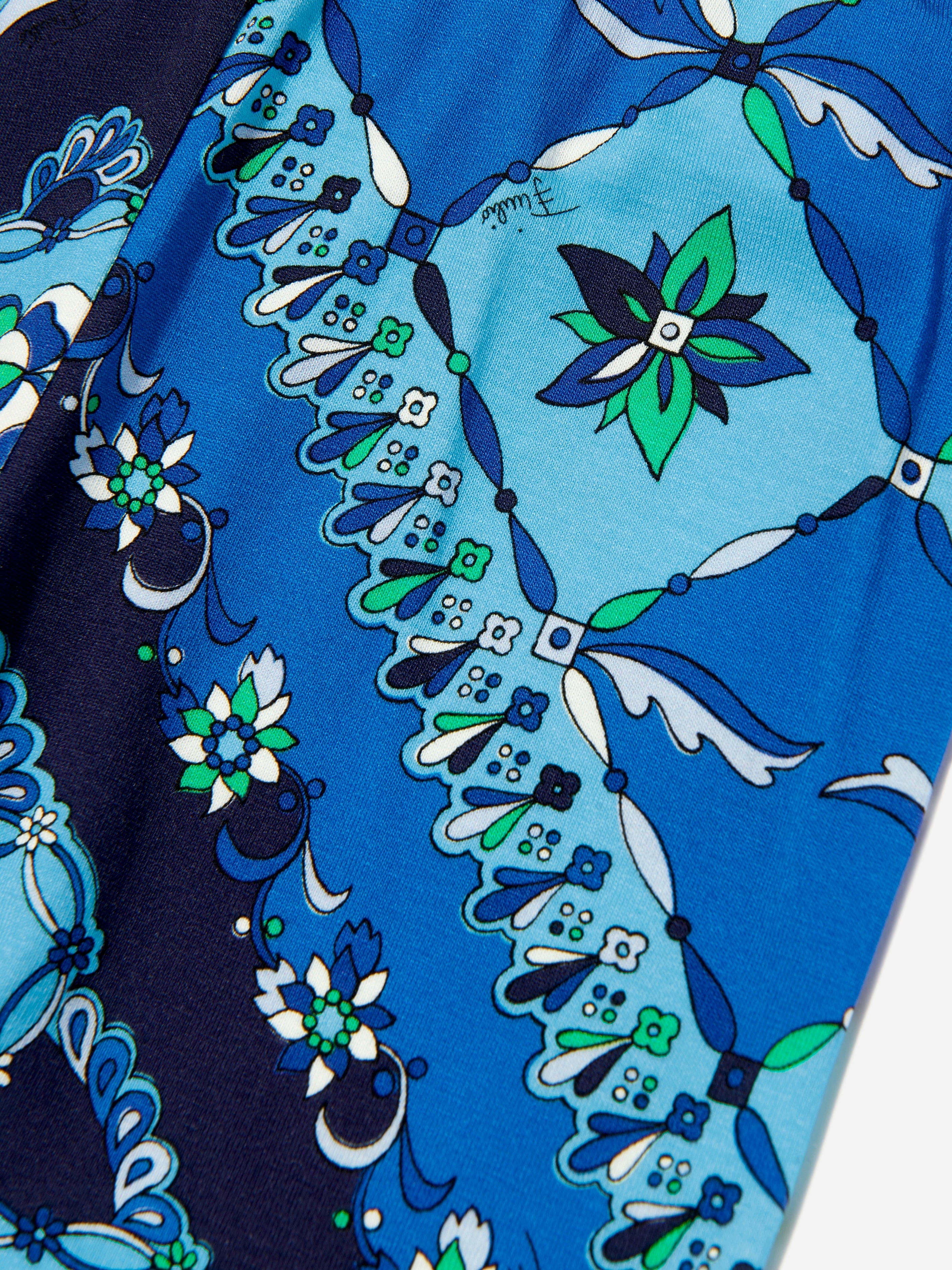 Legging imprimé Girls Festa bleu