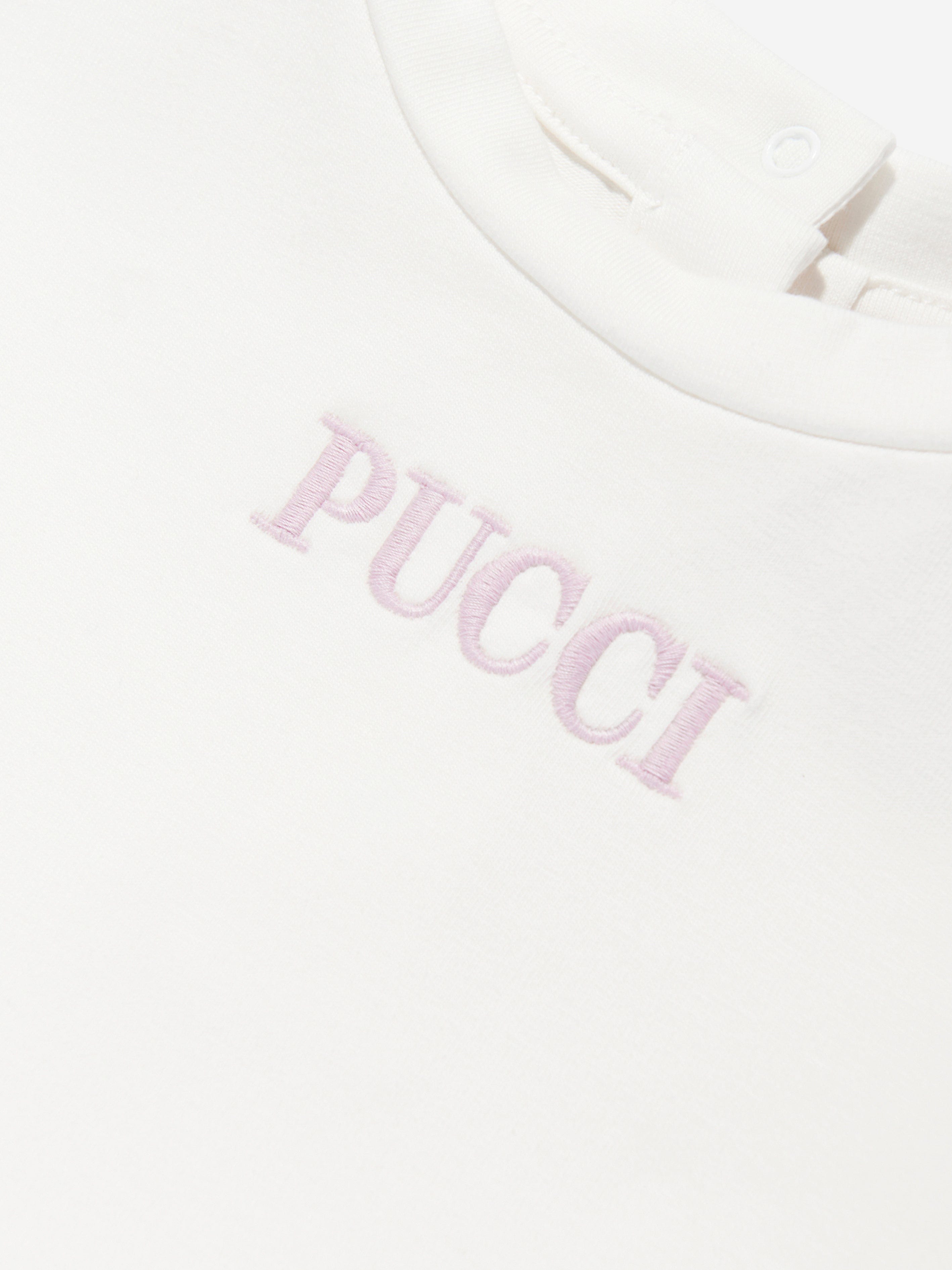 Baby Girls Logo T-Shirt in Ivory