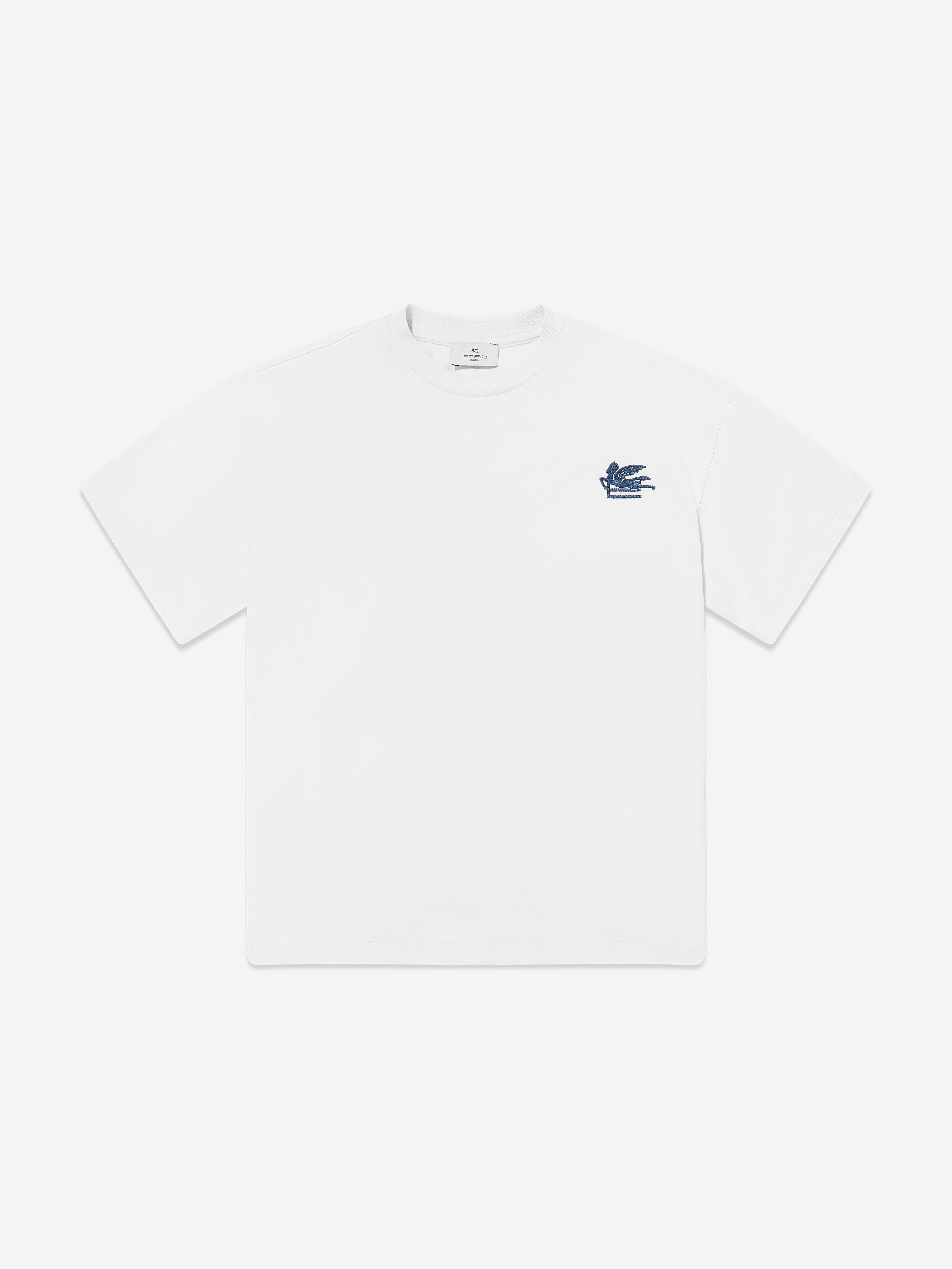 Boys Logo Print T-Shirt in Ivory