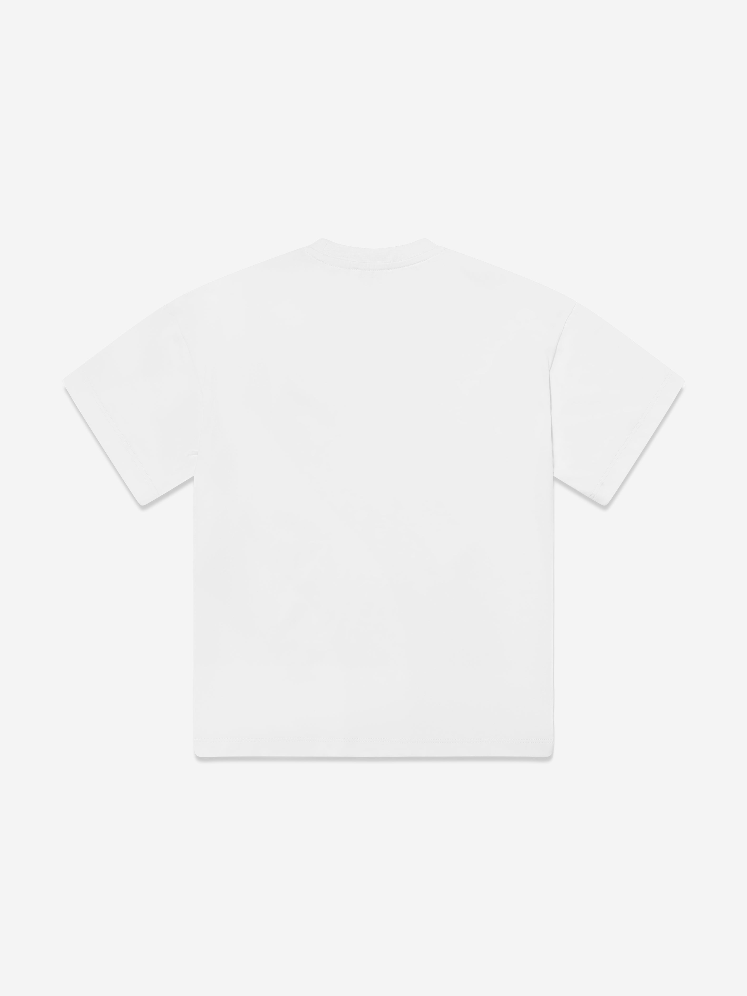Boys Logo Print T-Shirt in Ivory