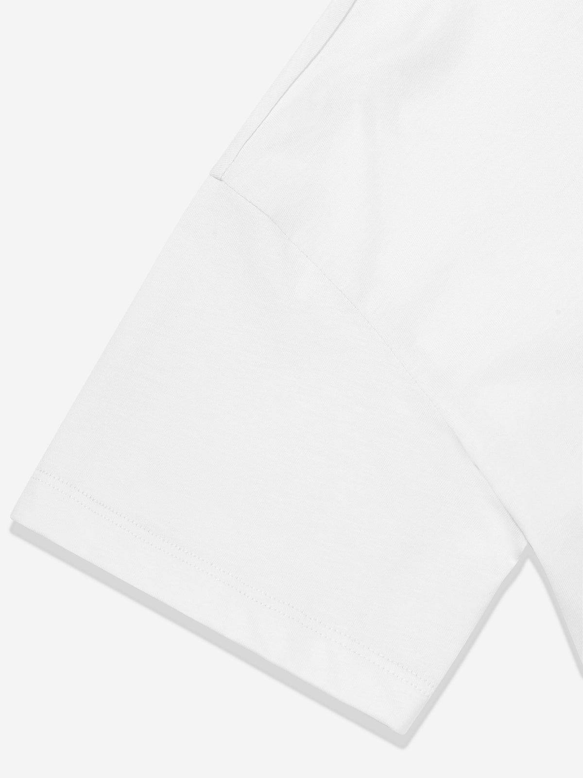 T-shirt à imprimé logo pour garçons en ivoire