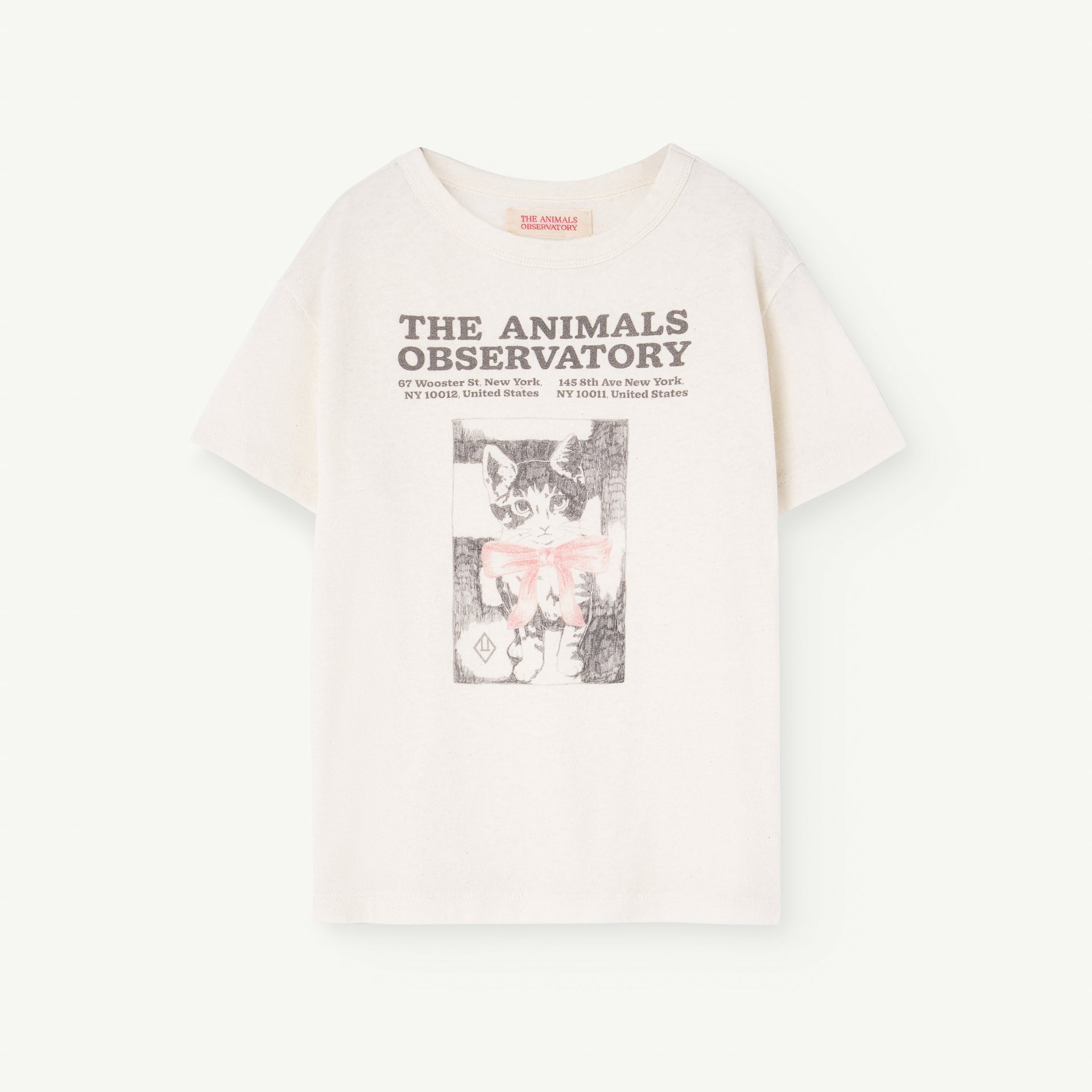 Boys & Girls White Printed Cotton T-Shirt