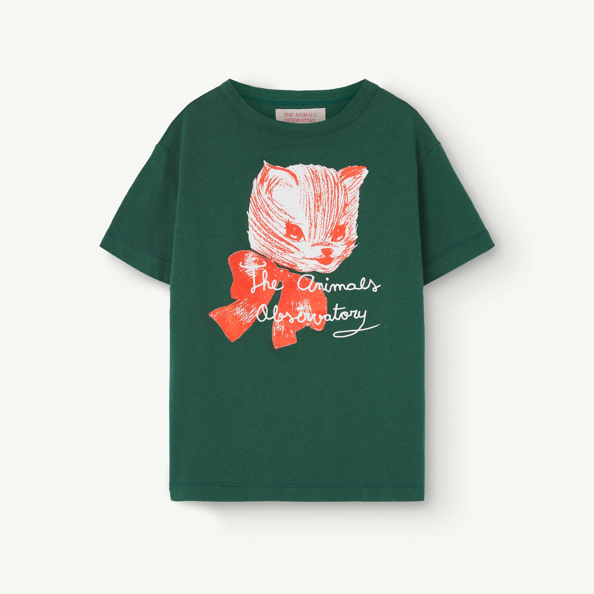 Boys & Girls Green Printed Cotton T-Shirt