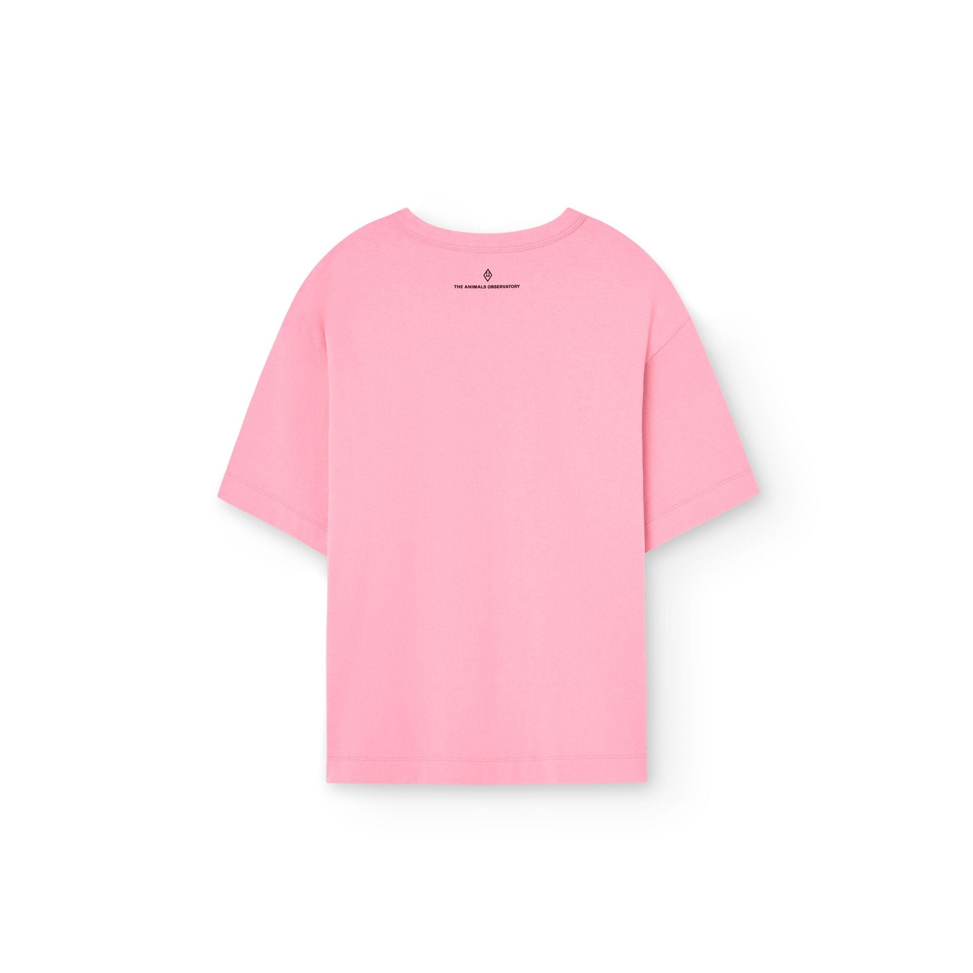 T-shirt en coton imprimé canard rose pour garçons et filles