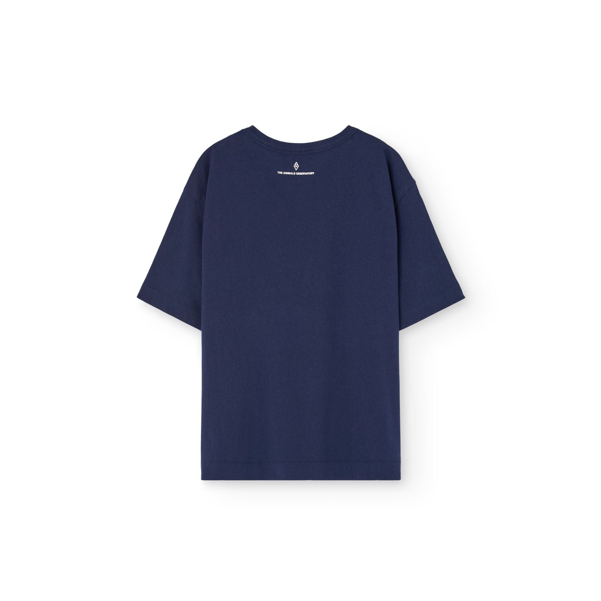 T-shirt en coton imprimé nuages bleu marine pour garçons et filles