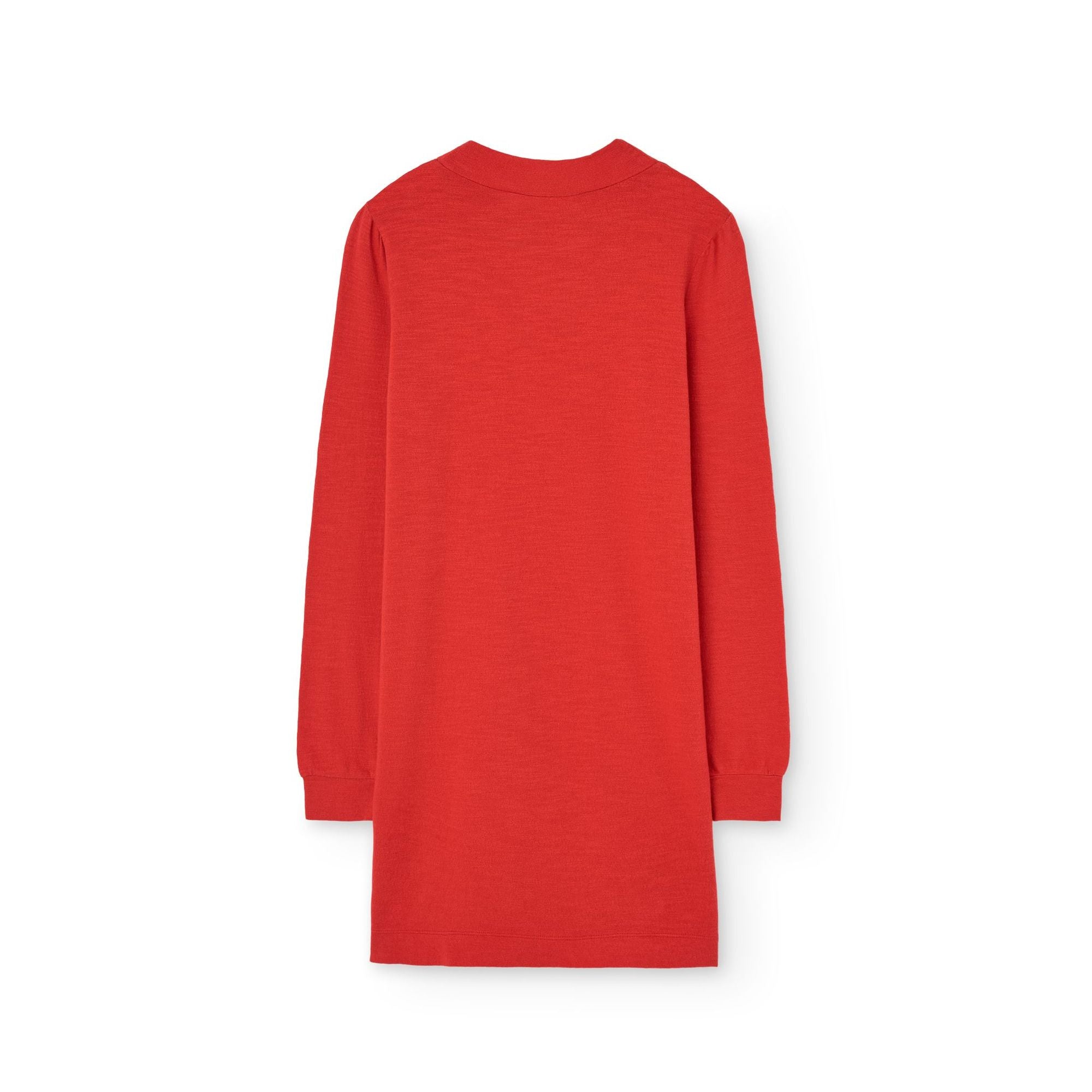 Robe en Coton Rouge à Logo Fille