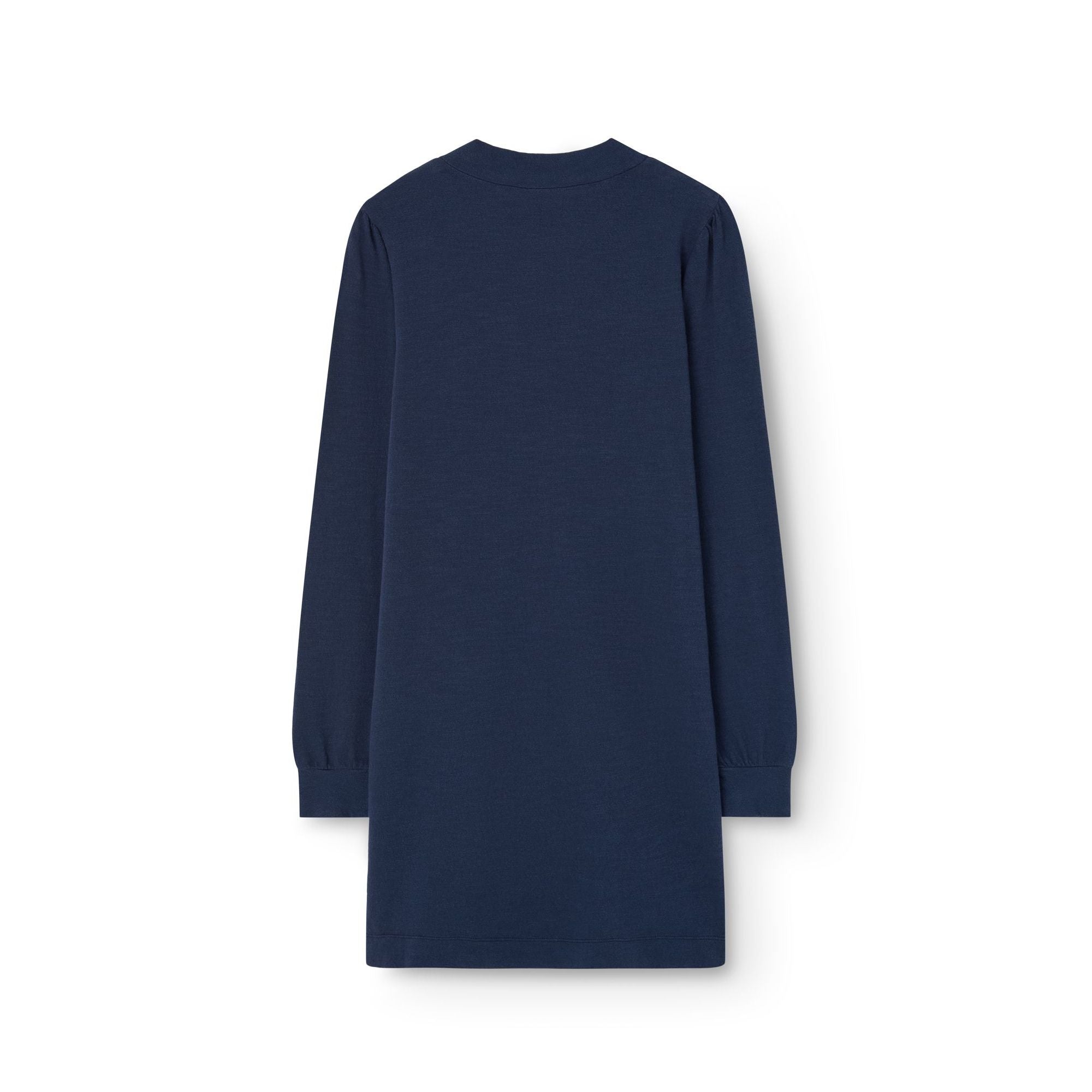 Robe en coton marine à logo pour fille