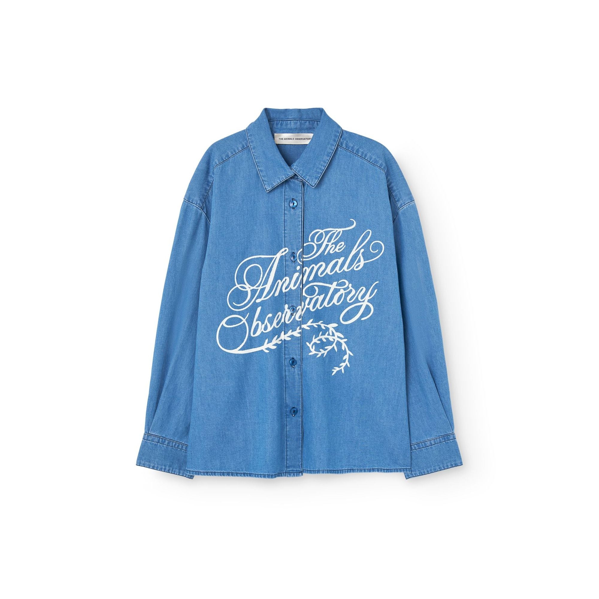 Chemise en jean bleue pour garçons et filles