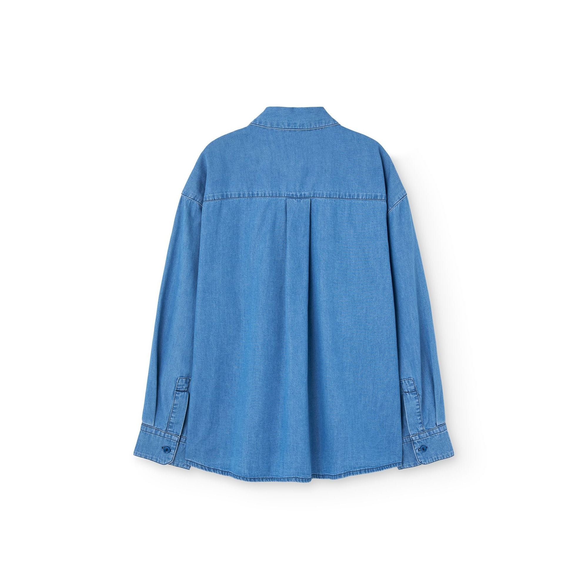Chemise en jean bleue pour garçons et filles