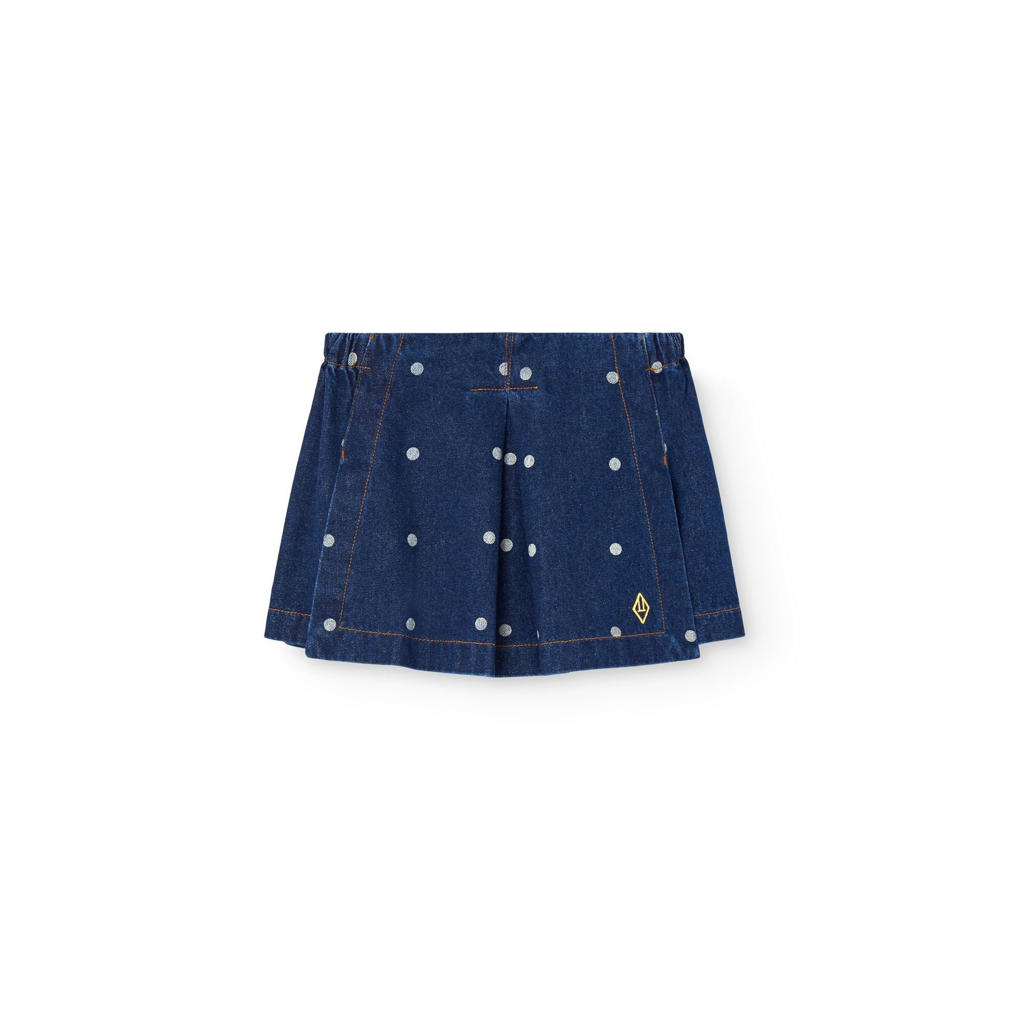 Jupe en jean à pois bleus pour fille