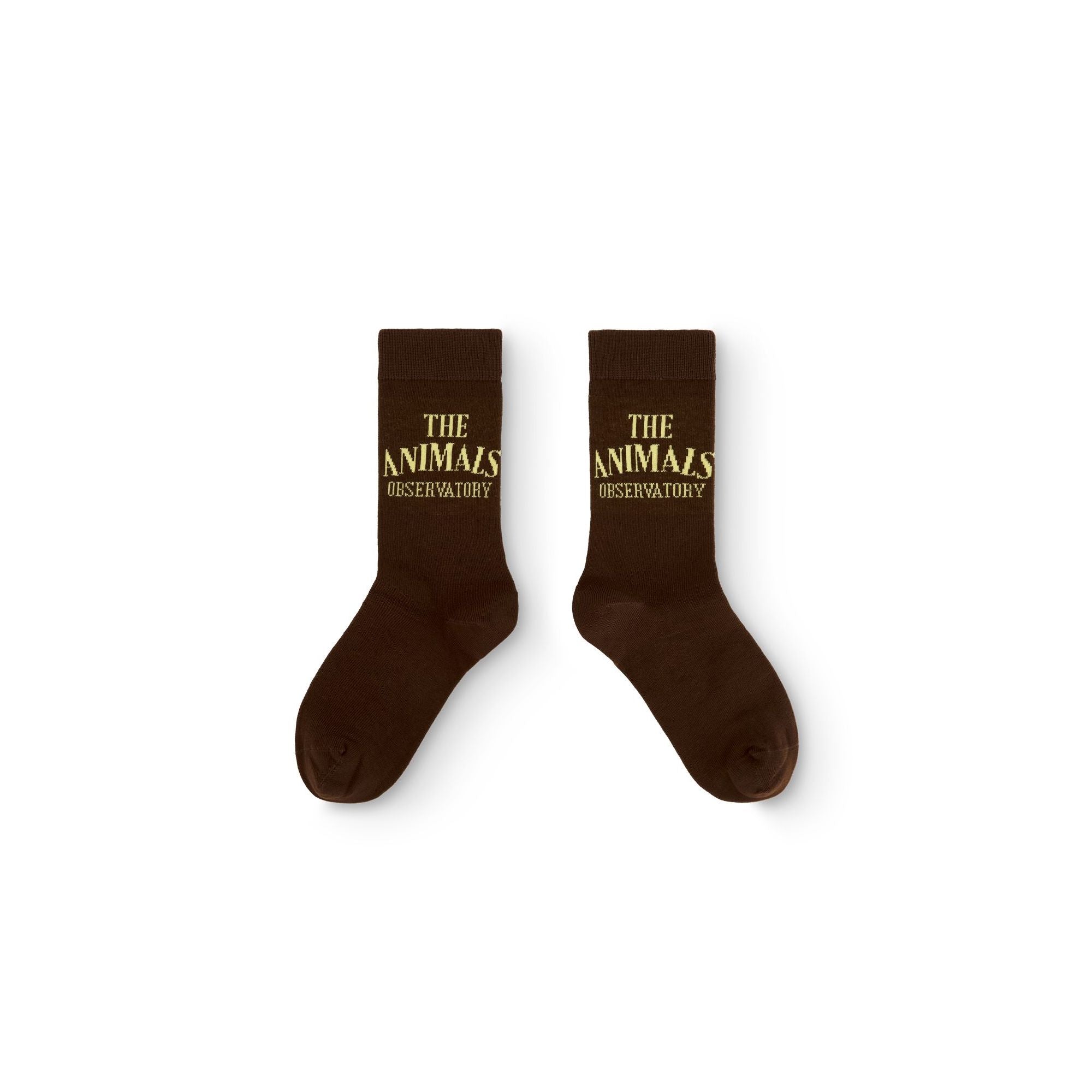 Chaussettes en Coton Marron avec Logo pour Garçons et Filles