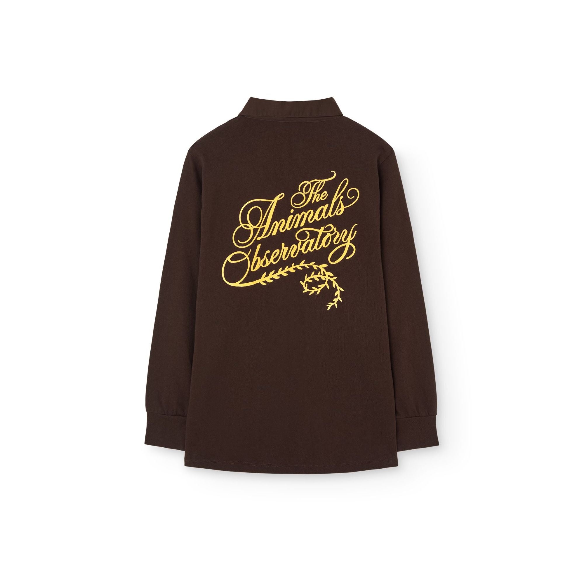 Polo en coton marron foncé pour garçons et filles
