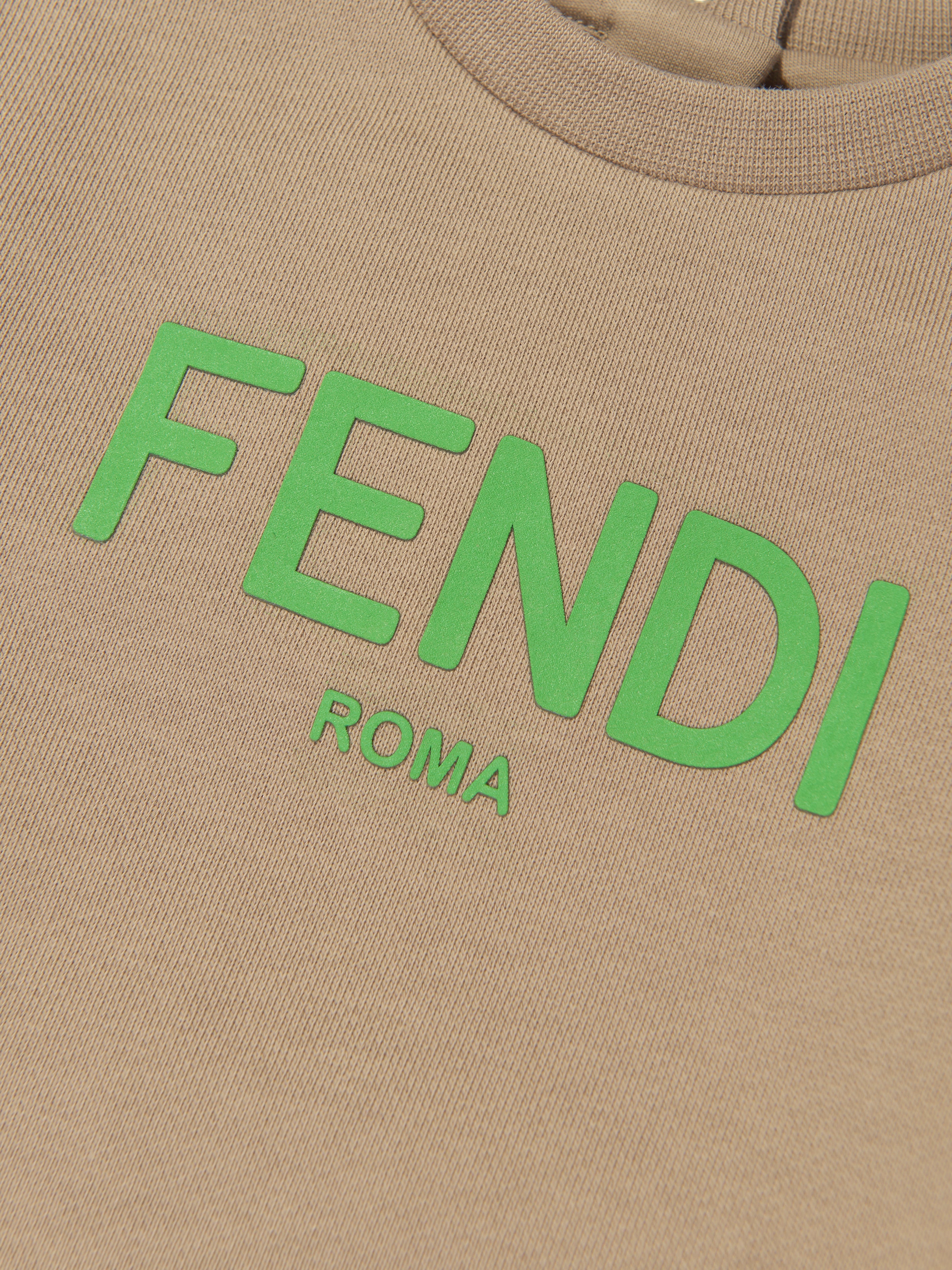 Baby Logo Sweatshirt in Beige