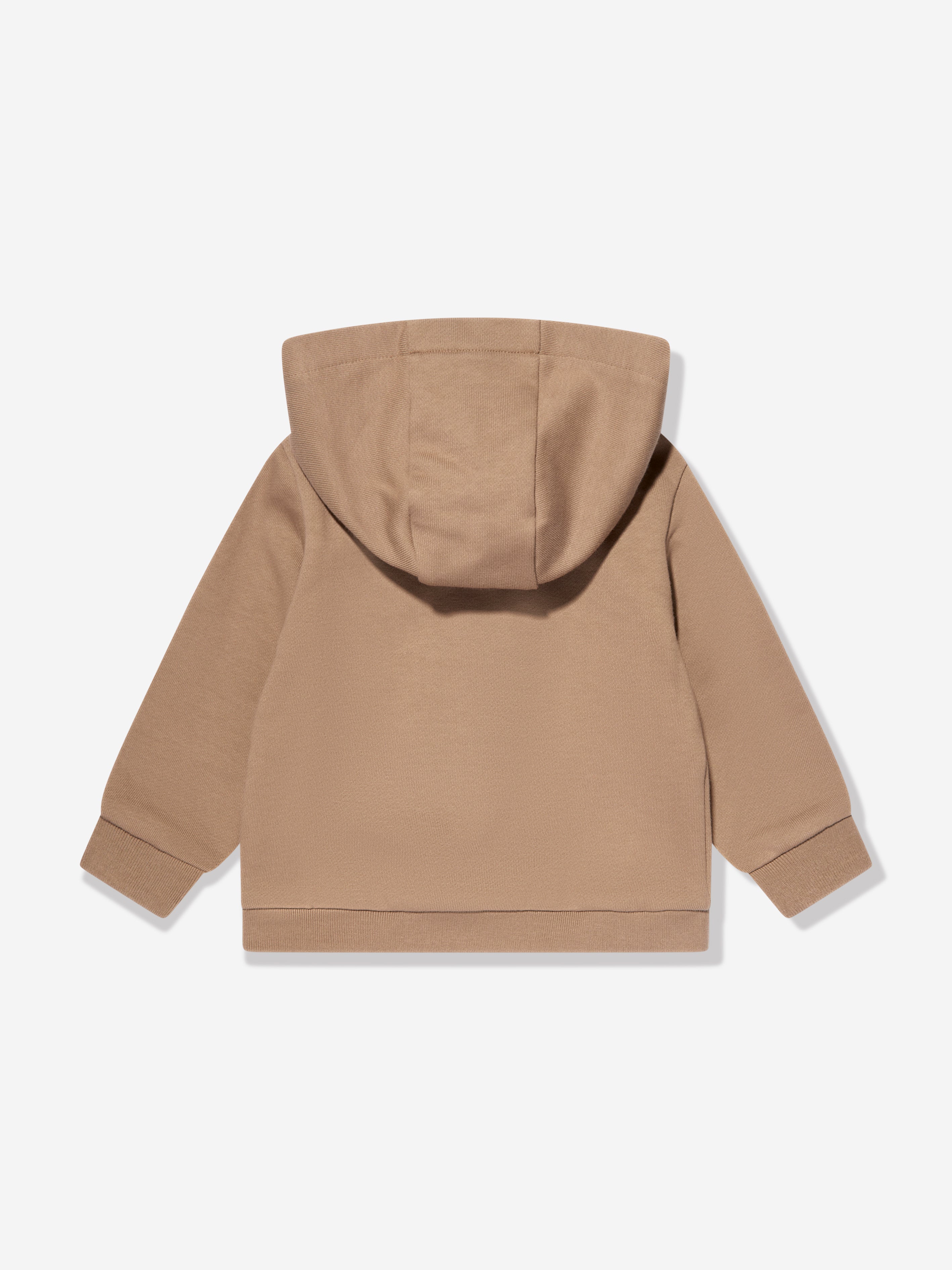 Baby Logo Patch Zip Up Top in Beige