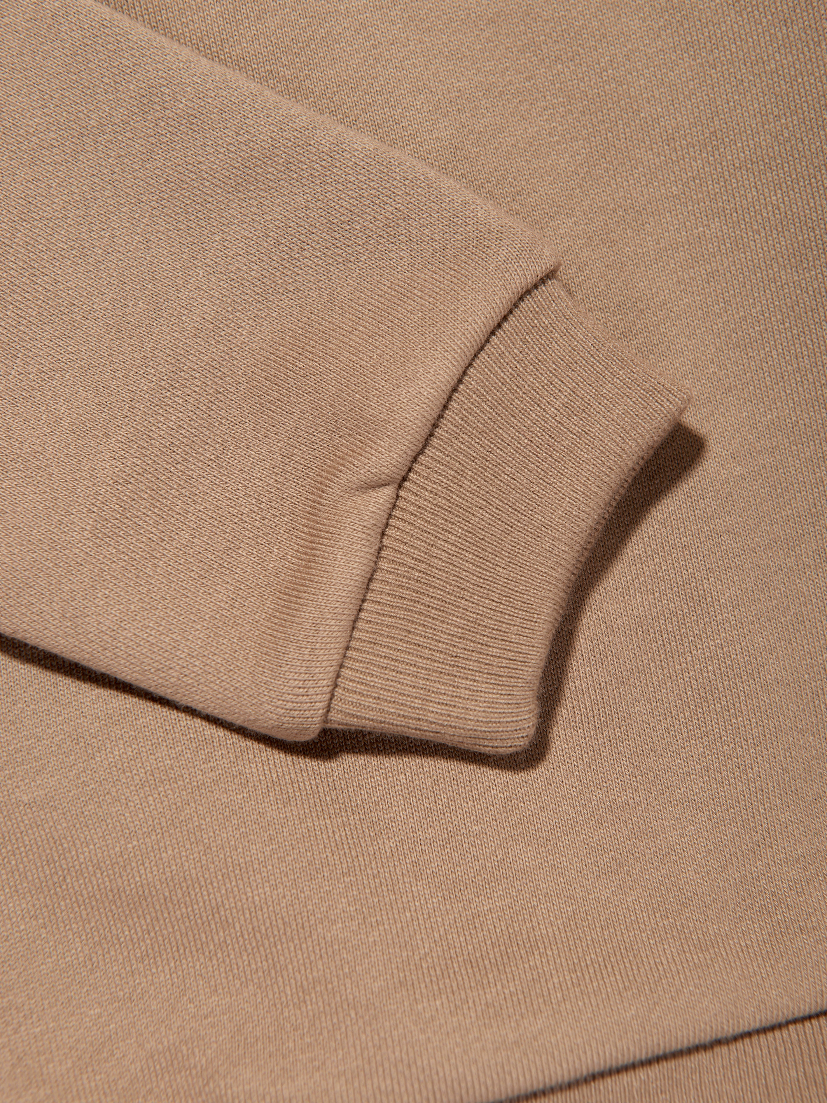 Baby Logo Patch Zip Up Top in Beige