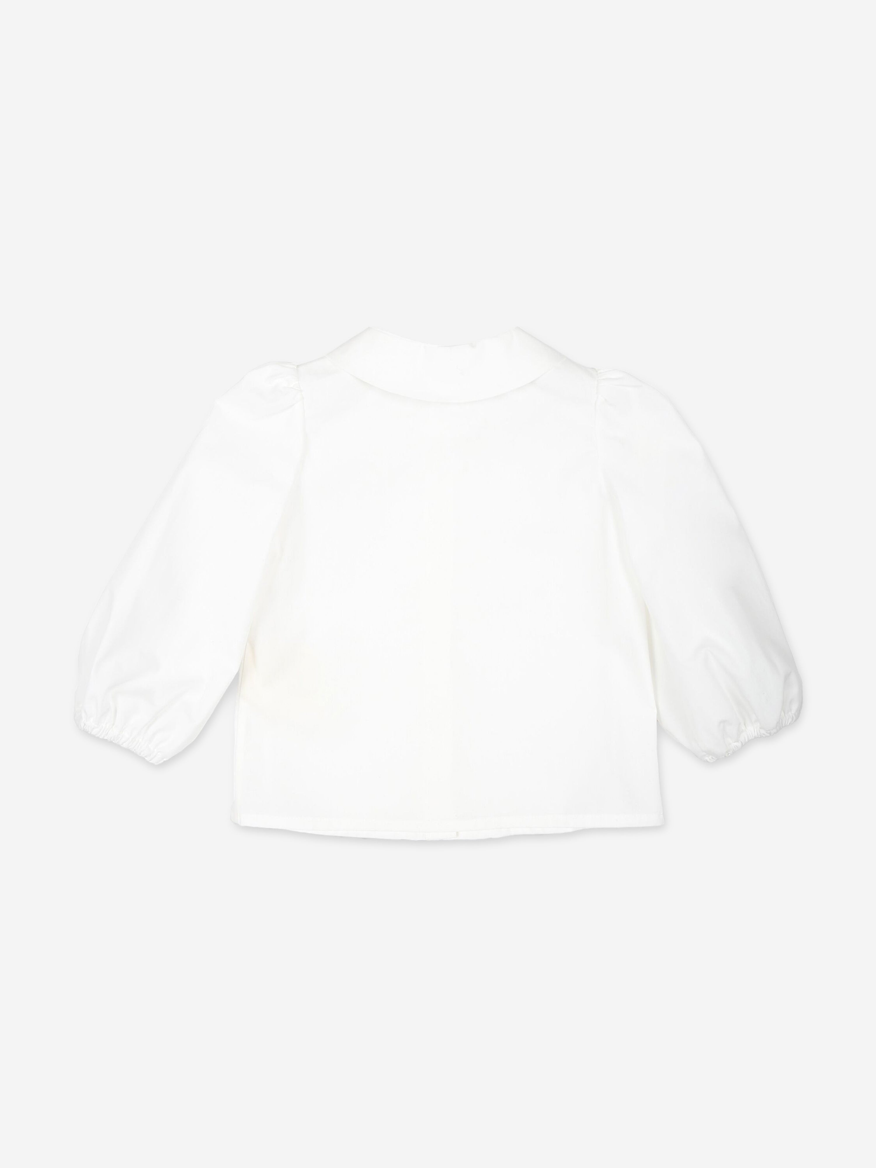 Fendi Baby Girls Cotton Blouse in White