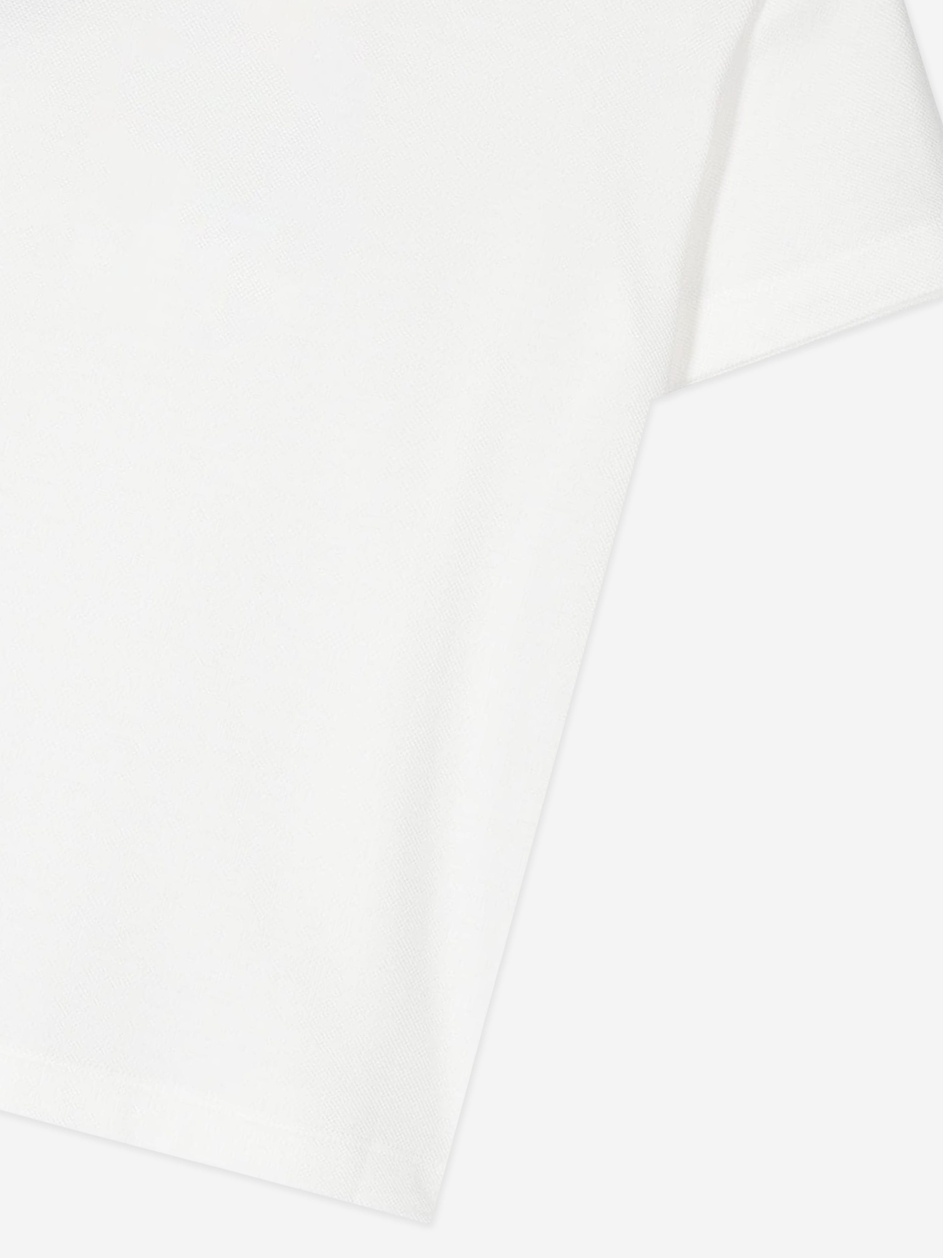 Boys Logo Polo Shirt in White