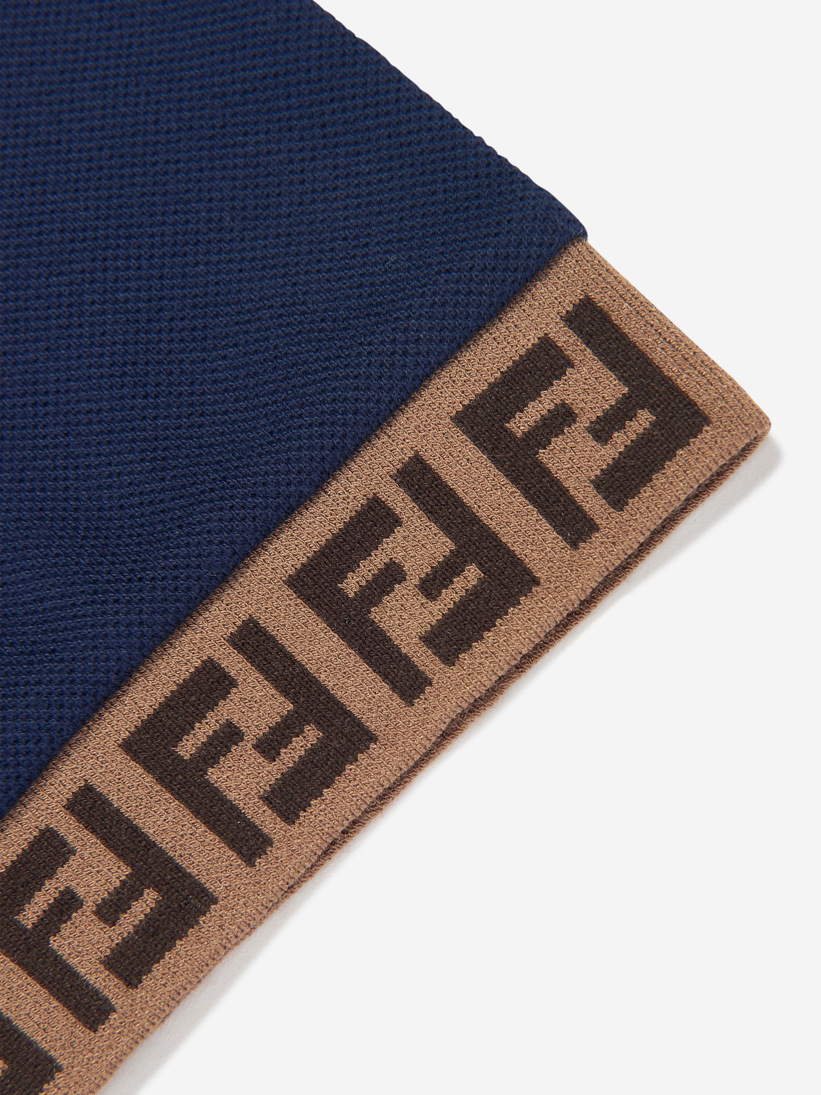 Boys Logo Polo Shirt in Navy