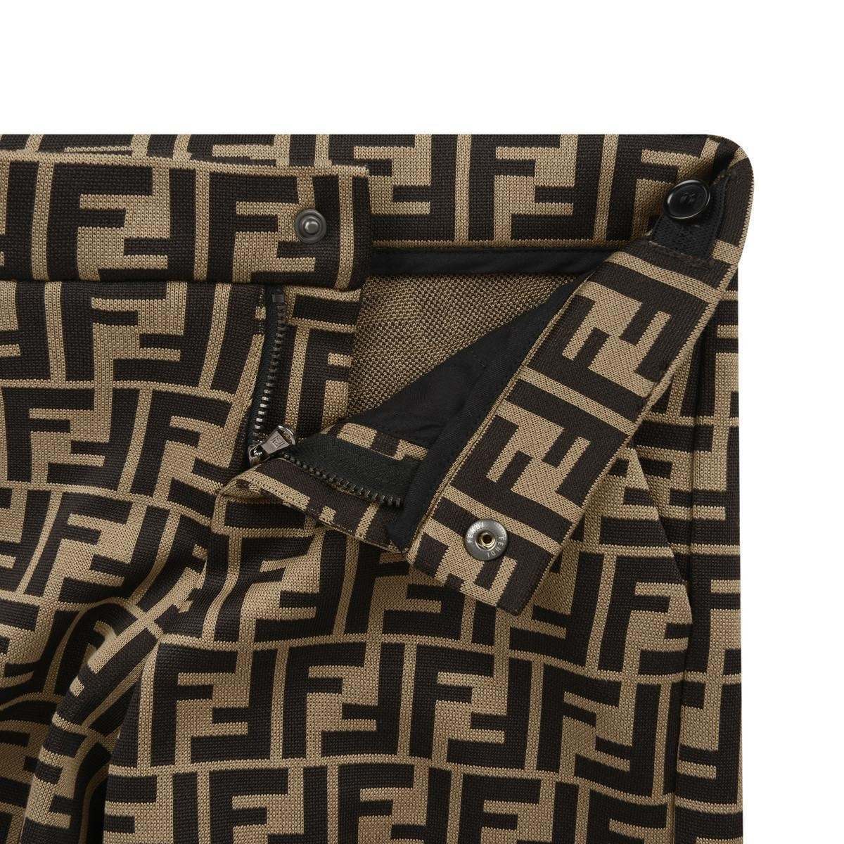 Baby Boys FF Logo Shorts in Brown