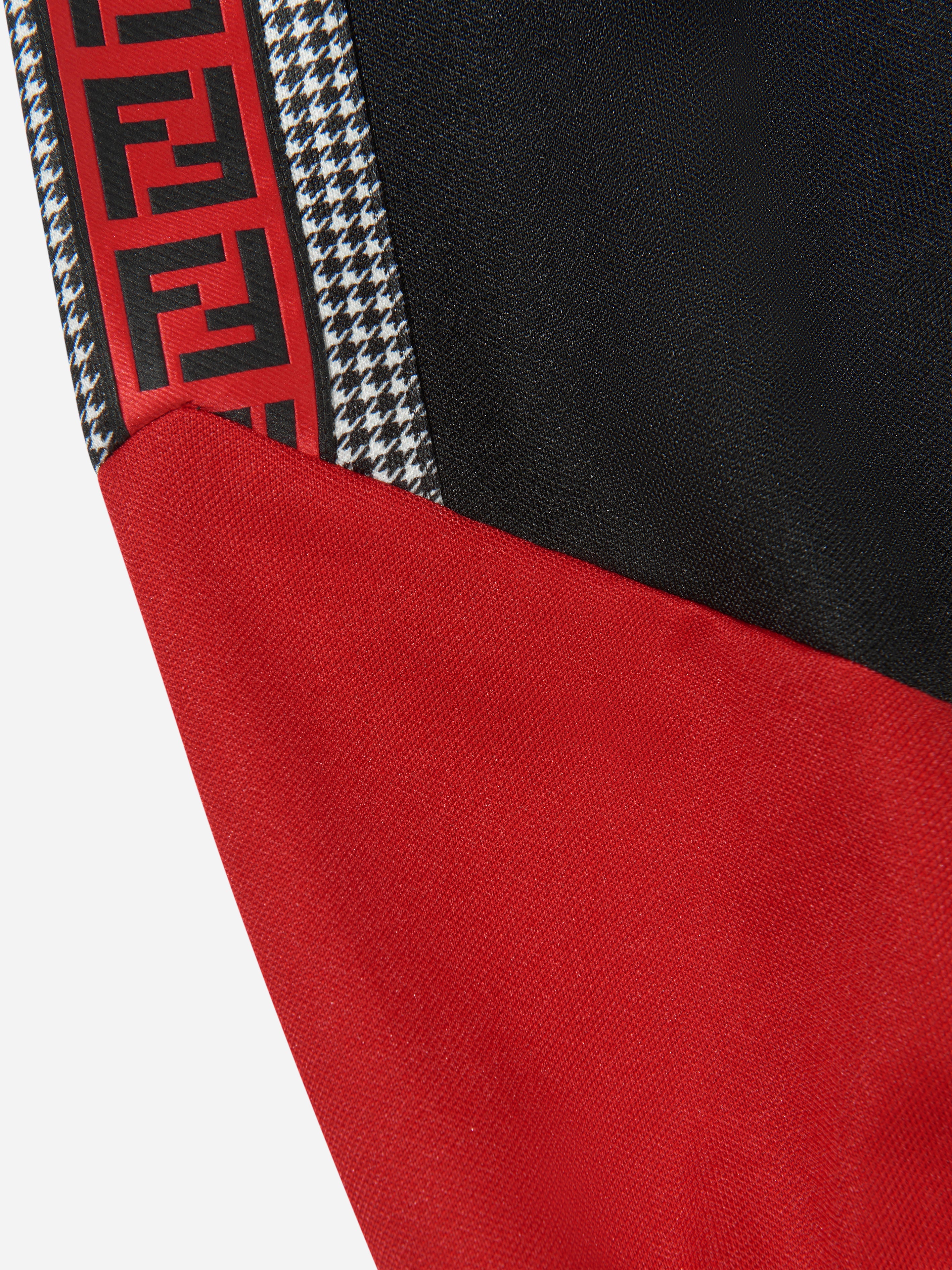 Boys Colour Block Dogtooth Joggers