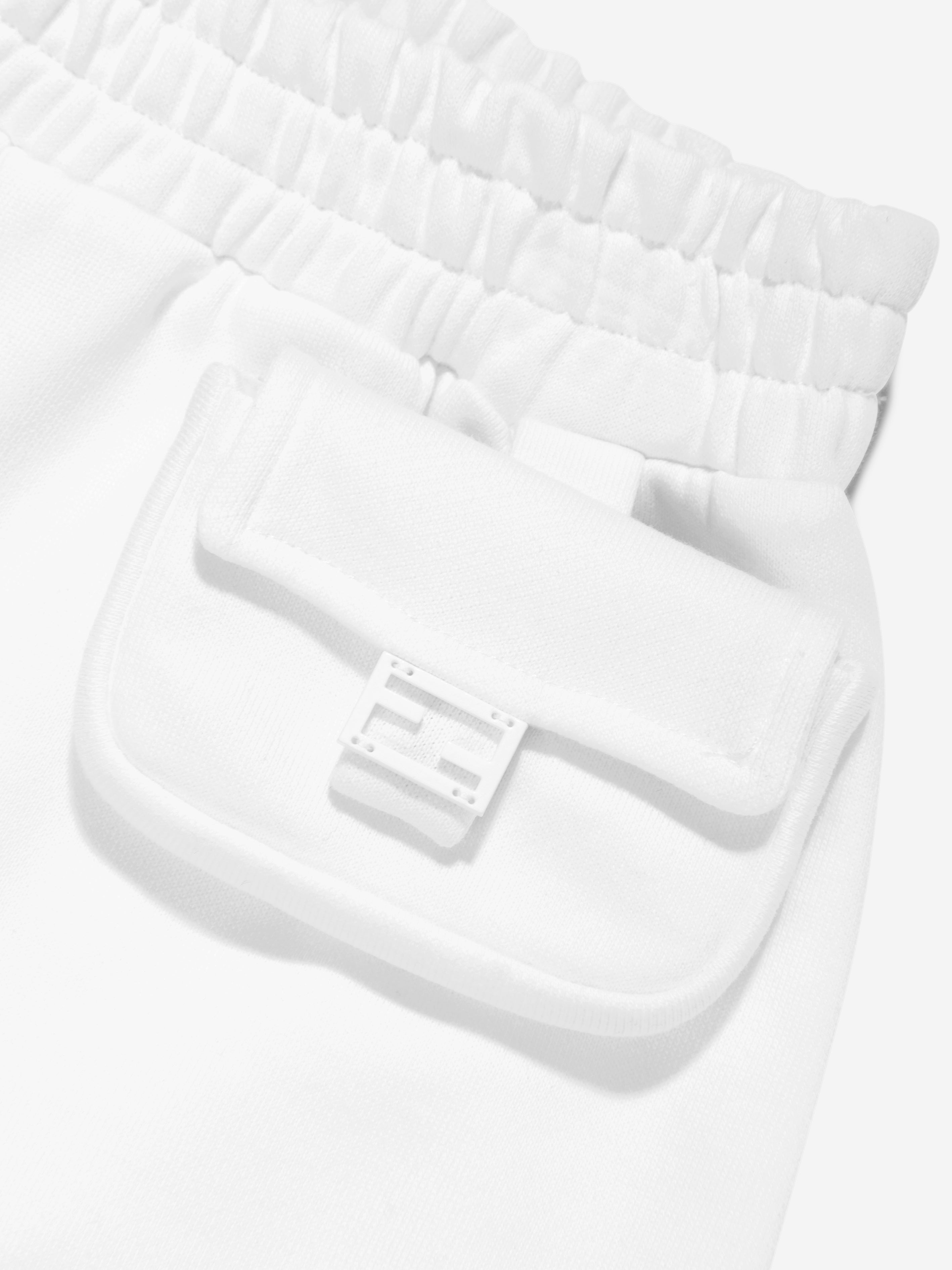 Girls Baugette Pocket Shorts in White