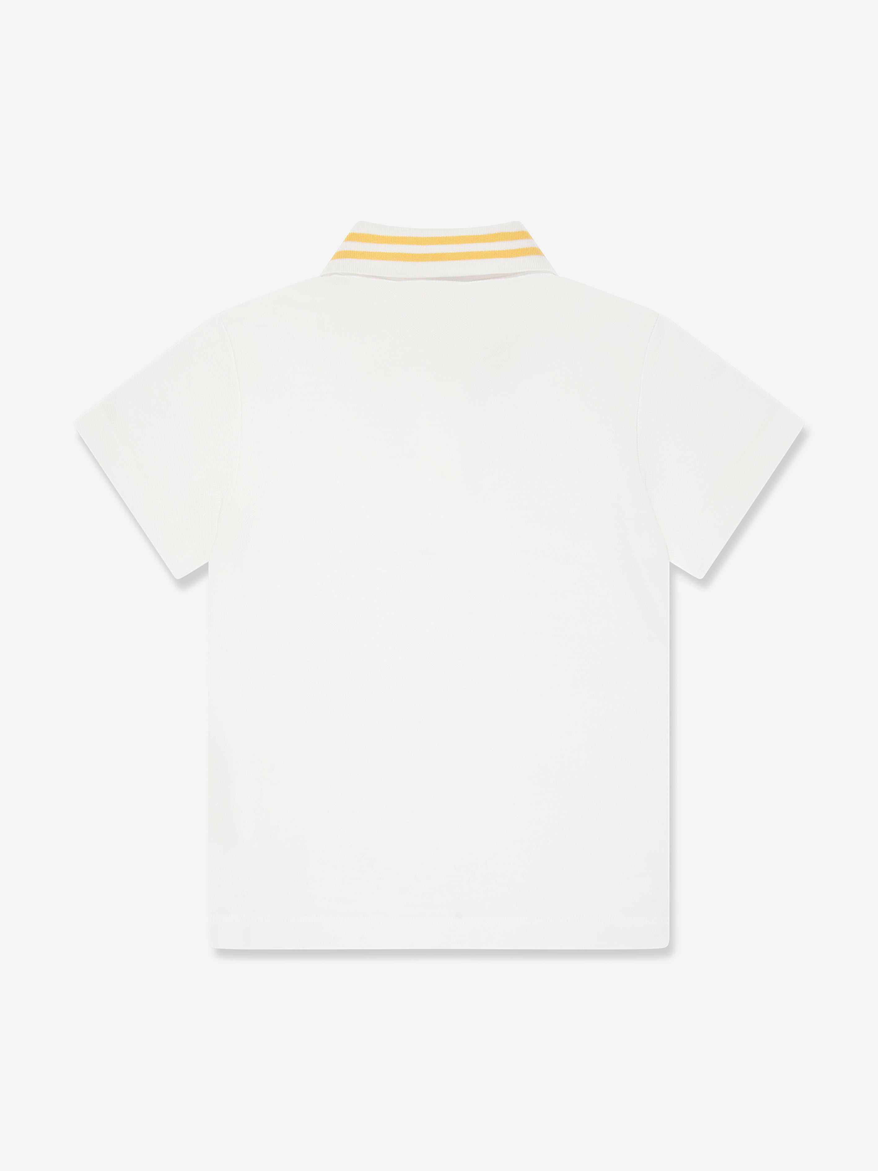 Boys Logo Polo Shirt in White