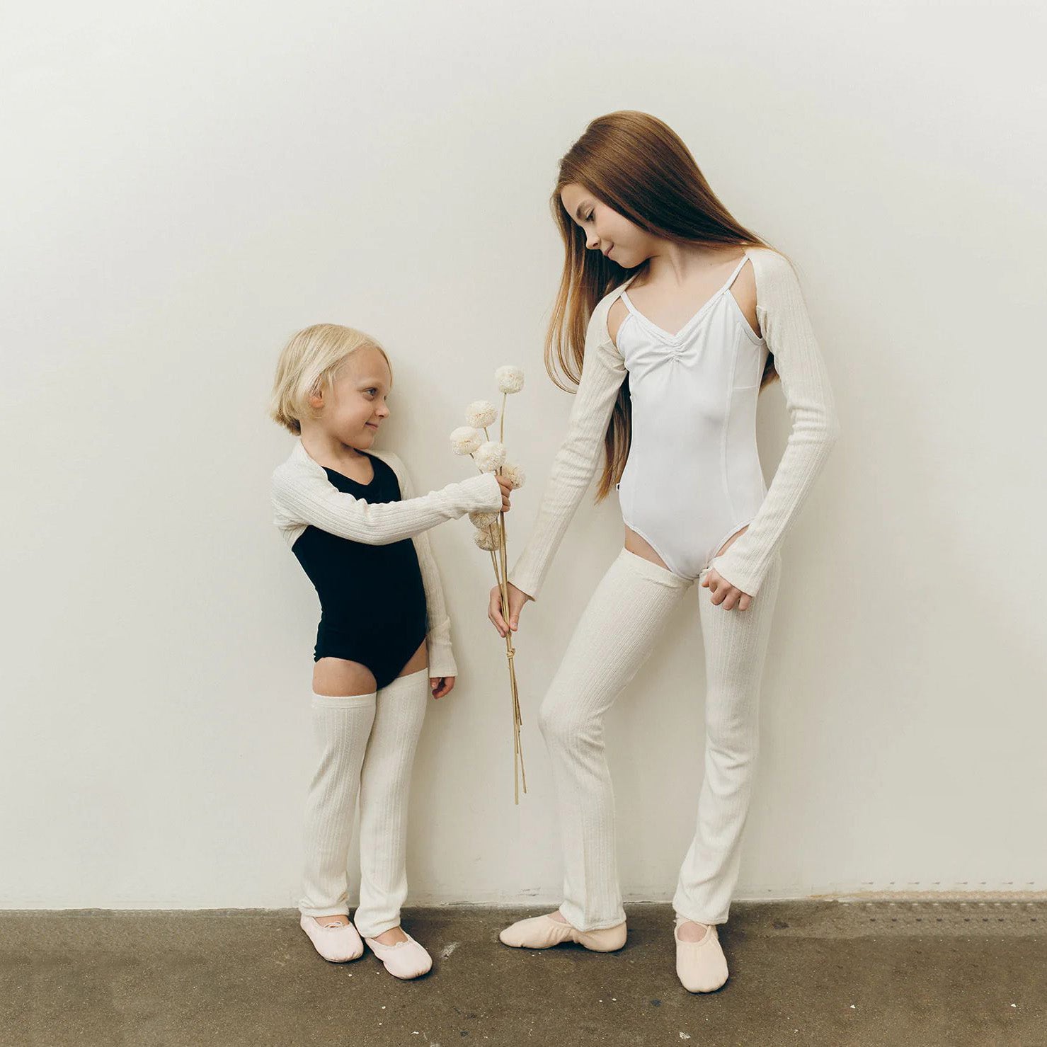 Girls Cream Ballet Shoulder Warmers(Feather - KIDS Natalie Shrug)