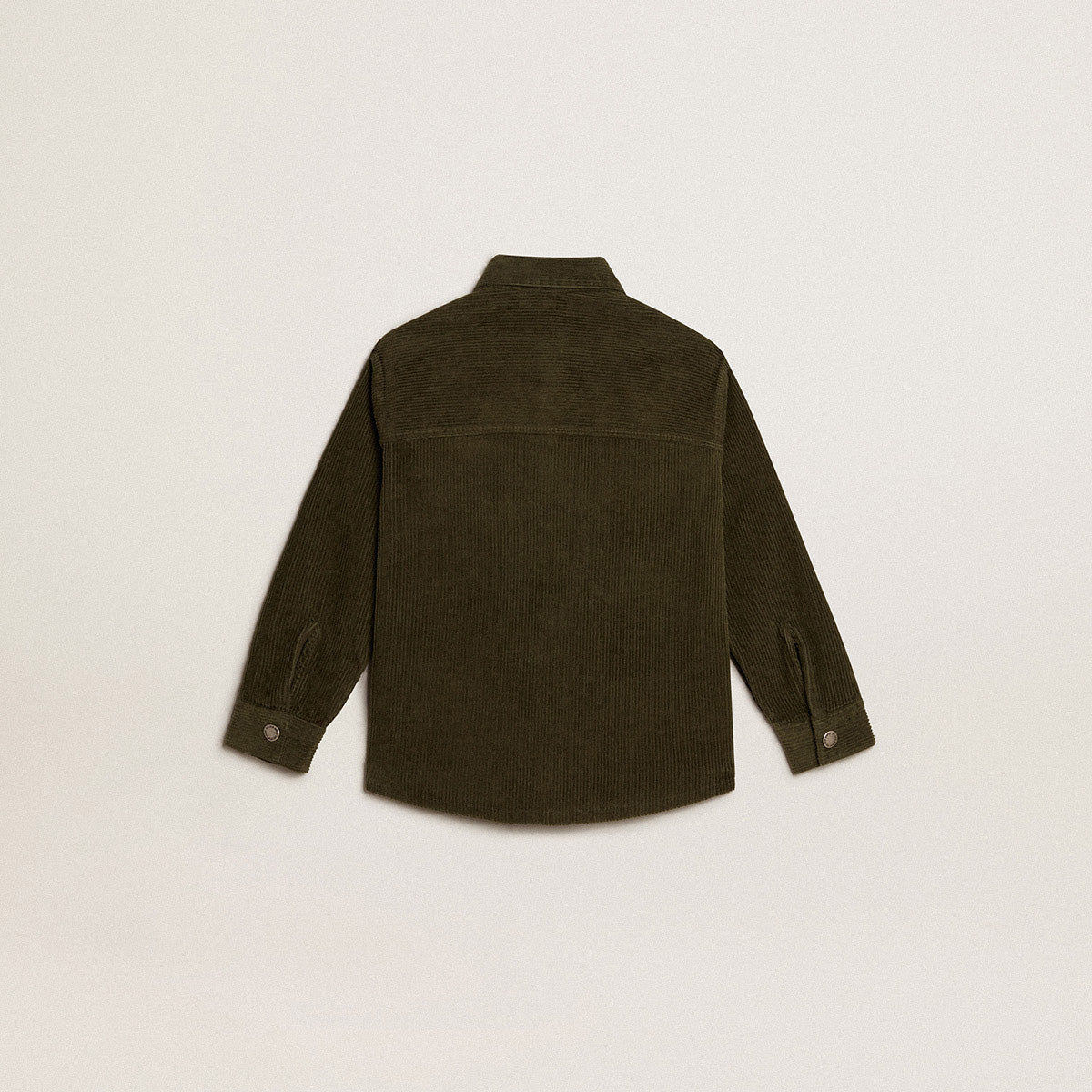 Boys Green Corduroy Shirt